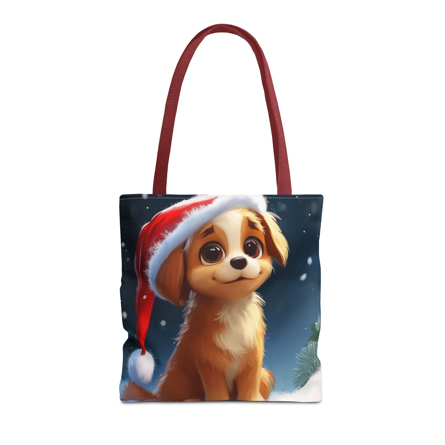 Cute Holiday Puppy Tote Bag (AOP)