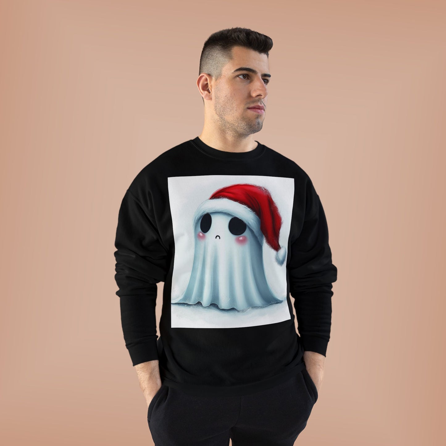 Holiday Ghost Unisex EcoSmart® Crewneck Sweatshirt