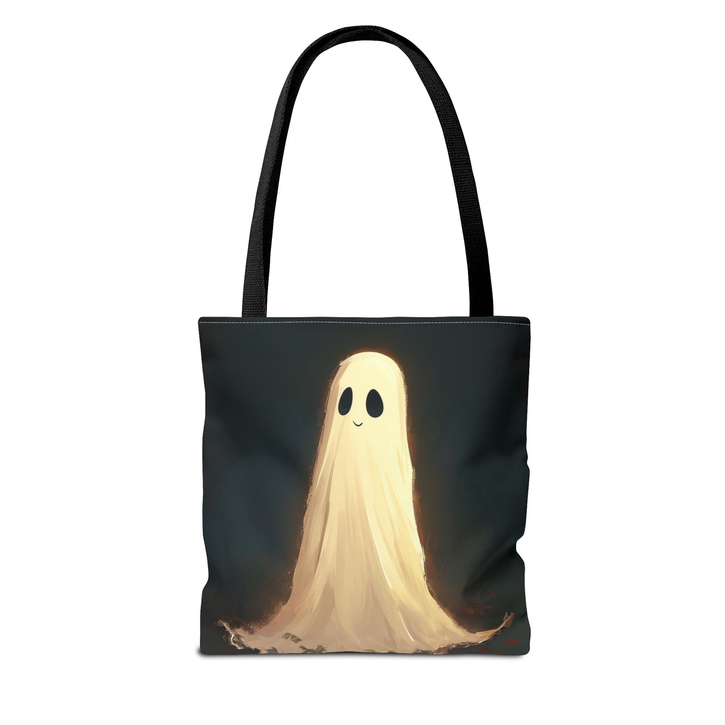 Happy Spooky Ghost Tote Bag (AOP)