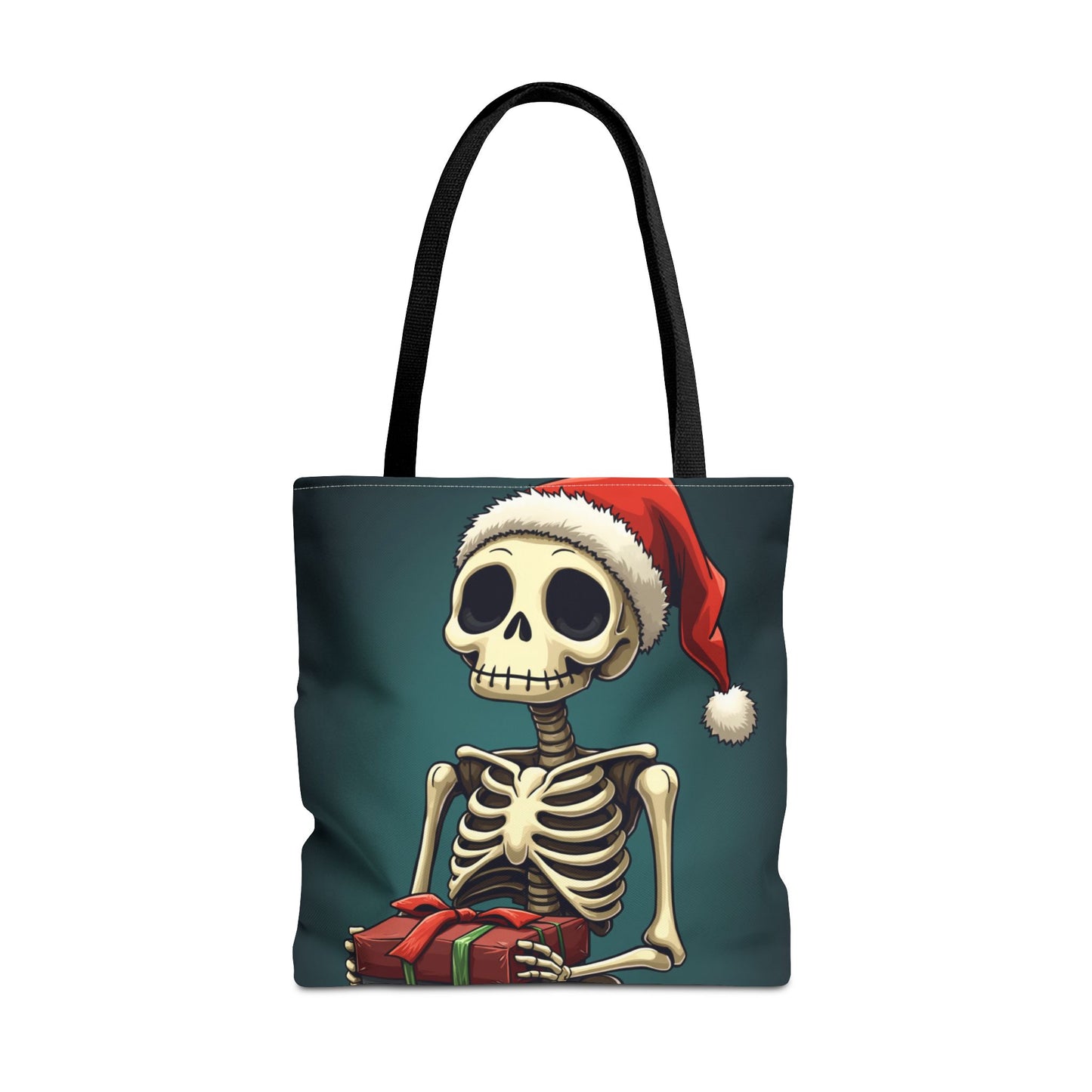 Cute Cartoon Holiday Skeleton Tote Bag (AOP)