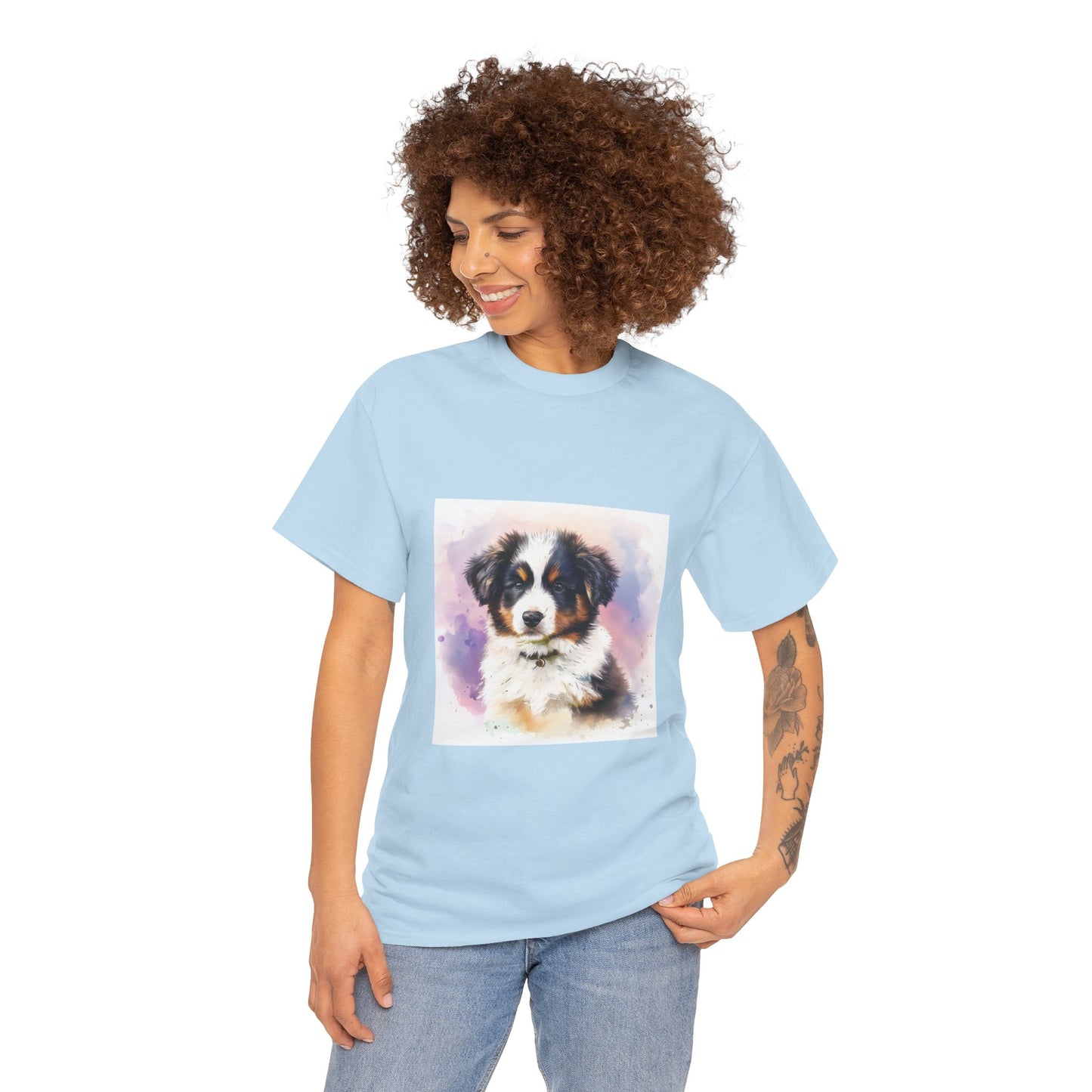 Australian Shephard Unisex Heavy Cotton Tee