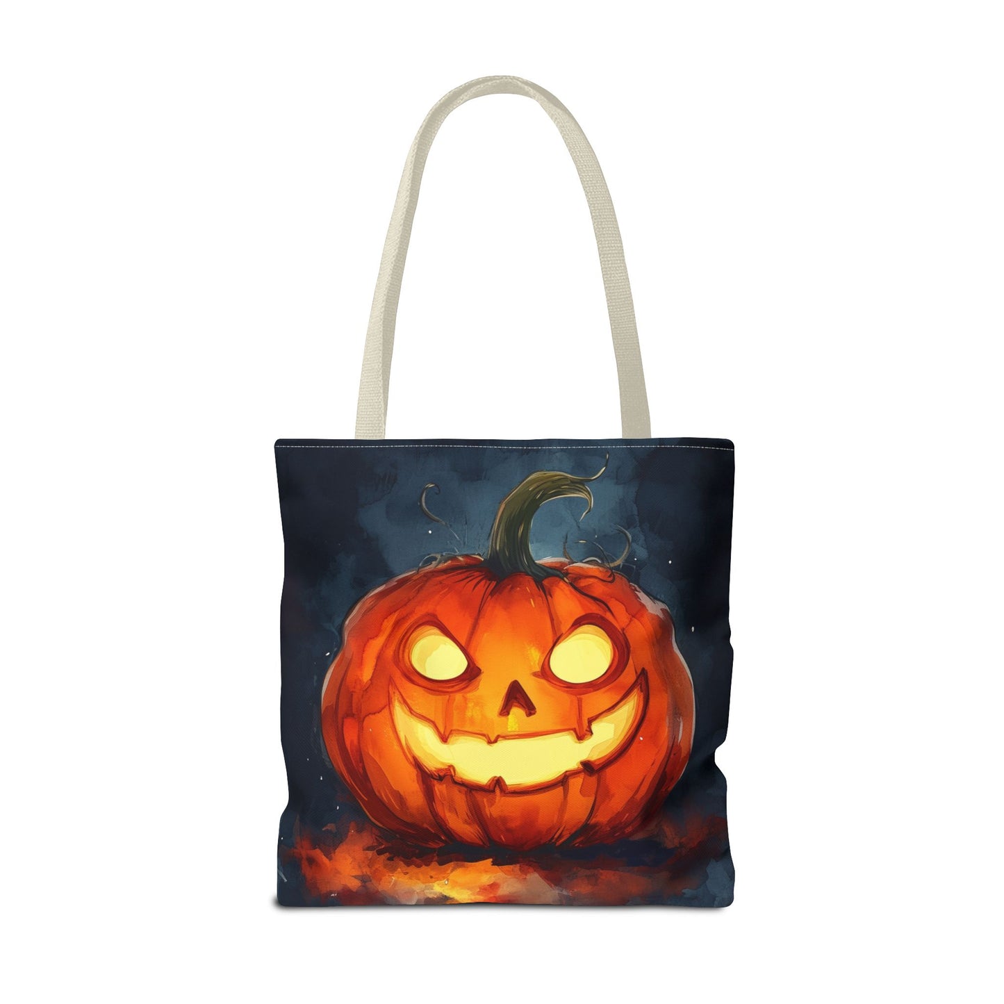 Cute Creepy Jack o Lantern Tote Bag (AOP)