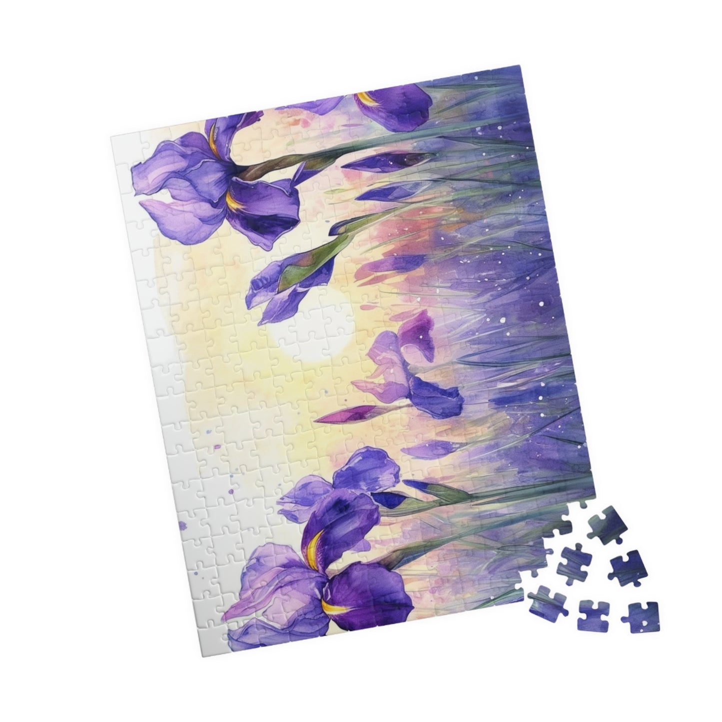 Beautiful Iris Painting Puzzle (110, 252, 520, 1014-piece)