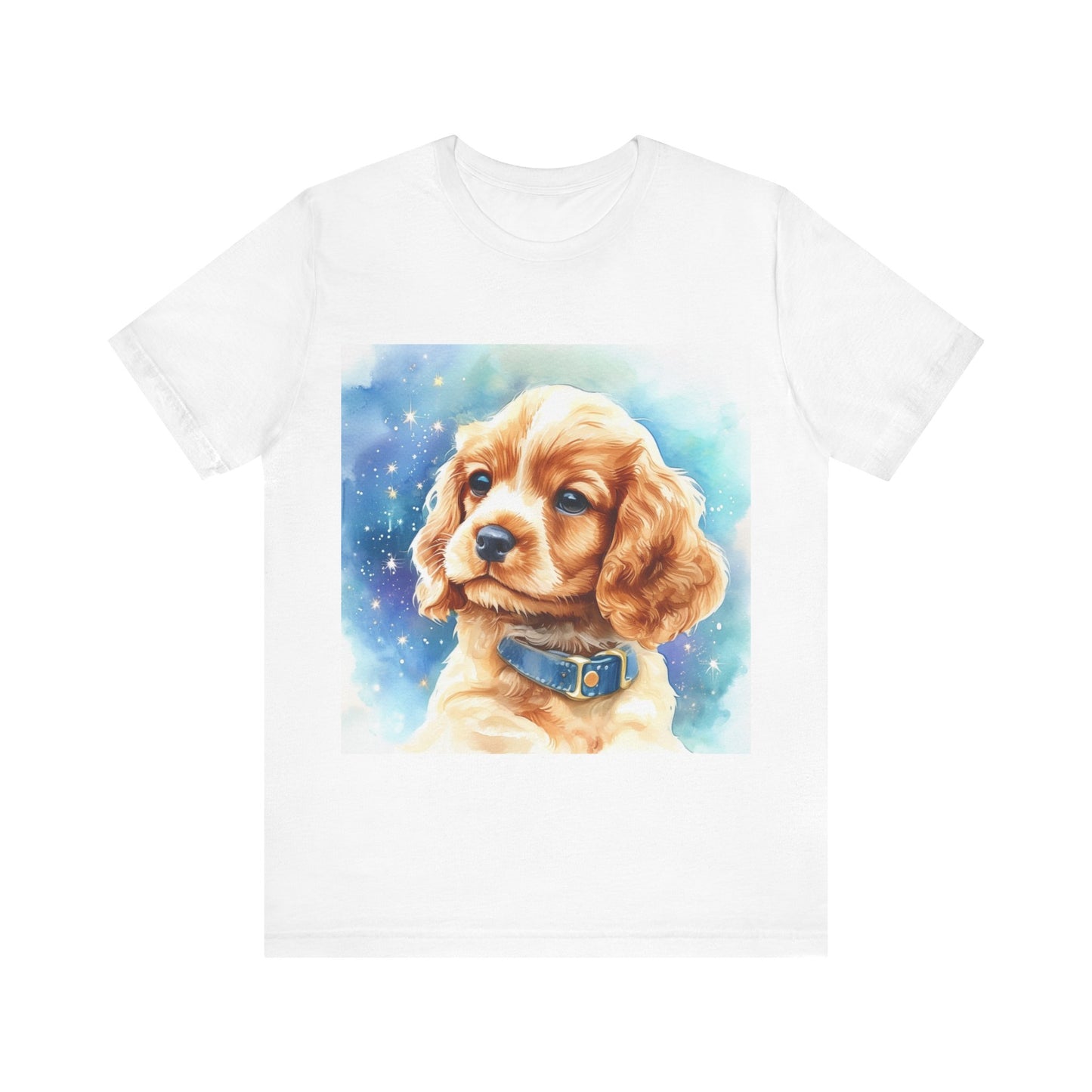 Starry Cocker Spaniel Unisex Jersey Short Sleeve Tee