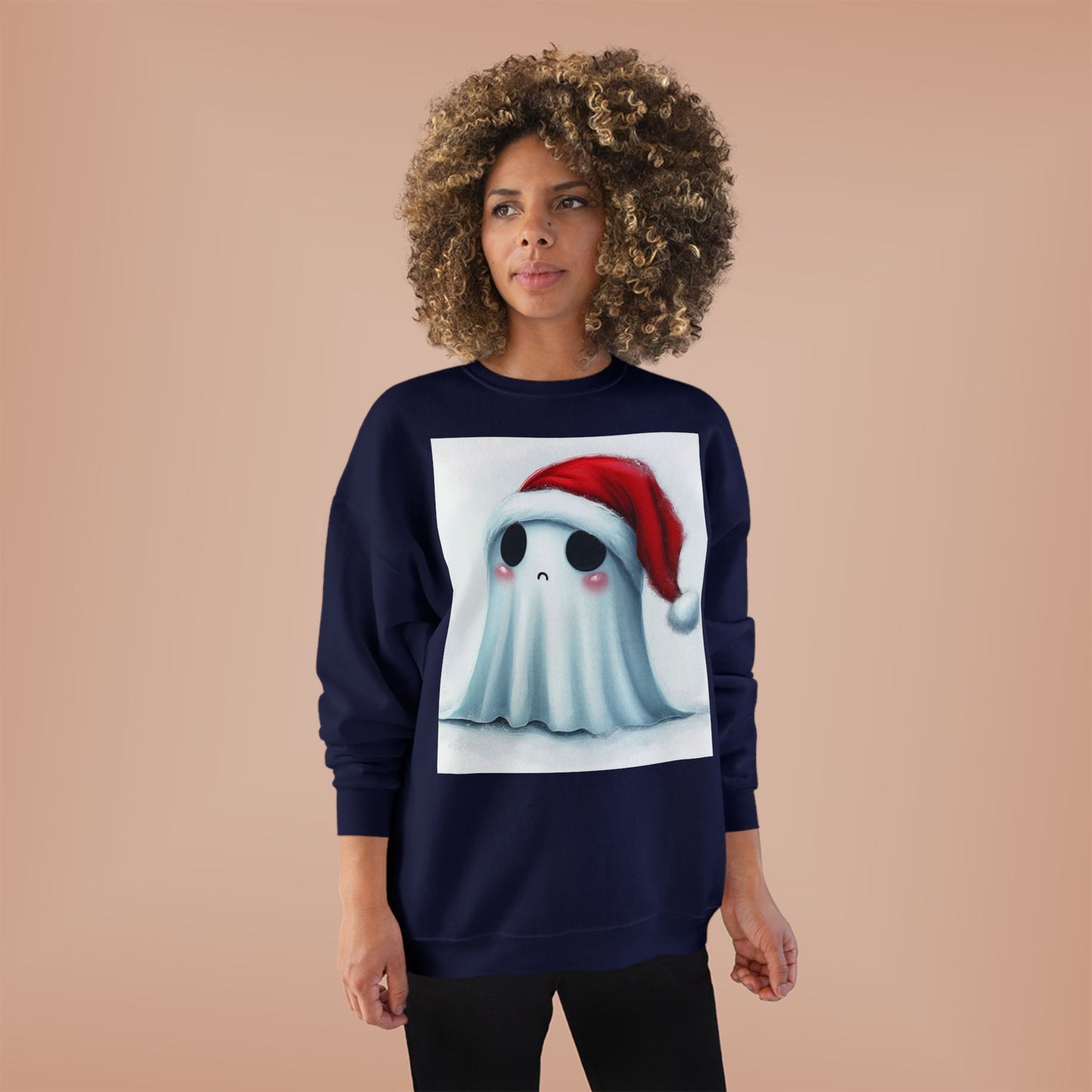 Holiday Ghost Unisex EcoSmart® Crewneck Sweatshirt