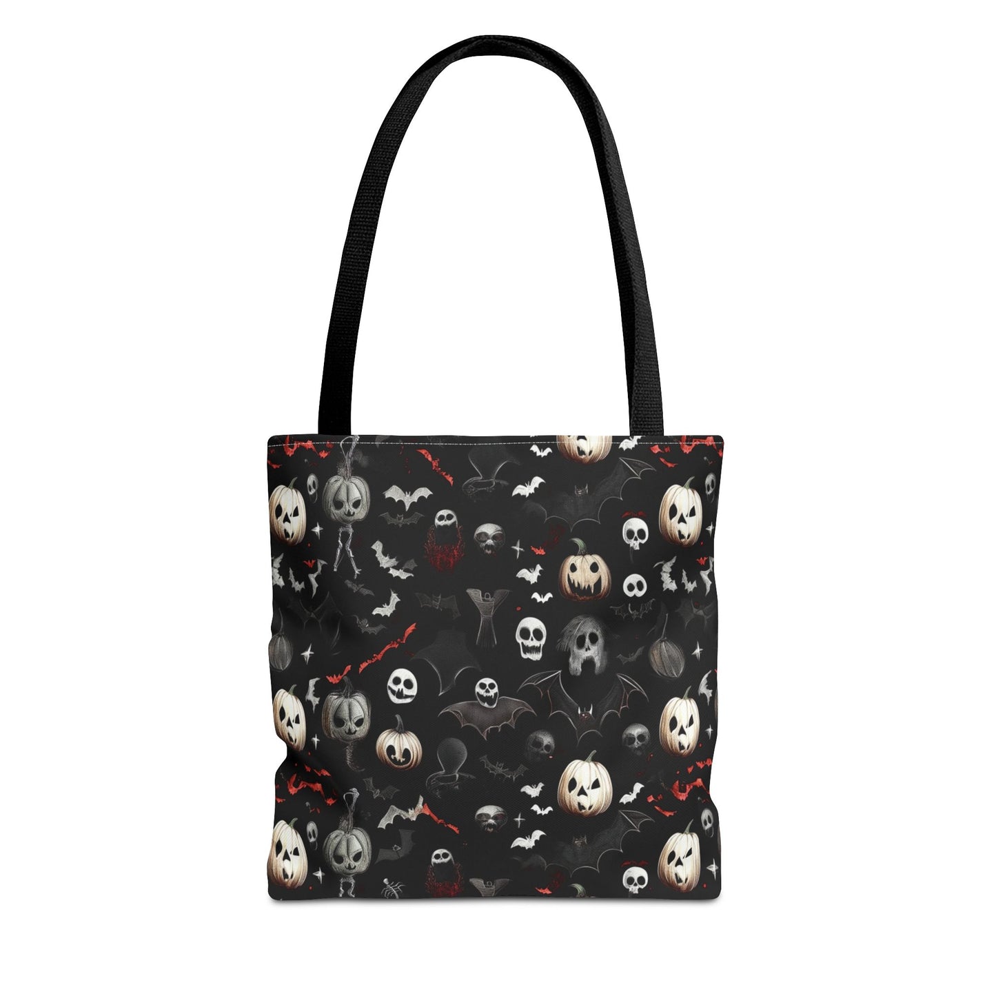 Creepy Halloween Pattern Tote Bag (AOP)