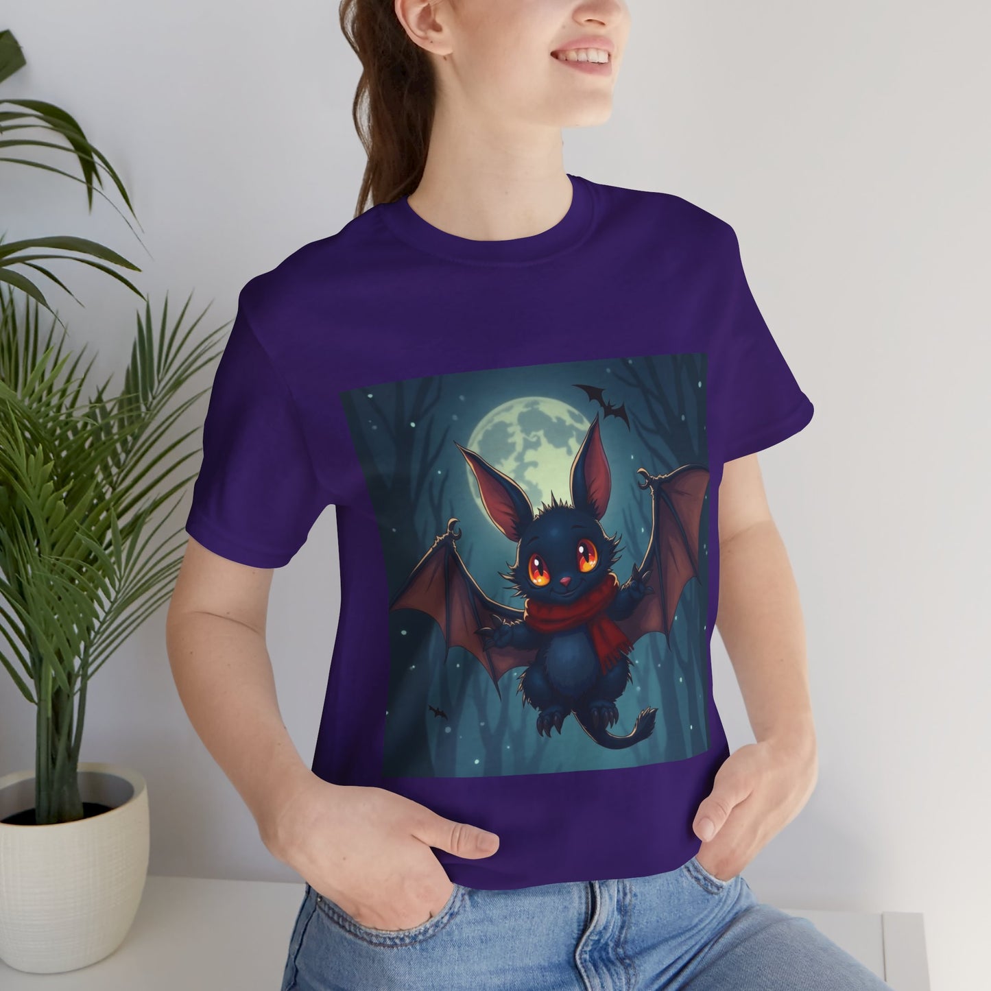 Cute Cold Bat Unisex Jersey Tee