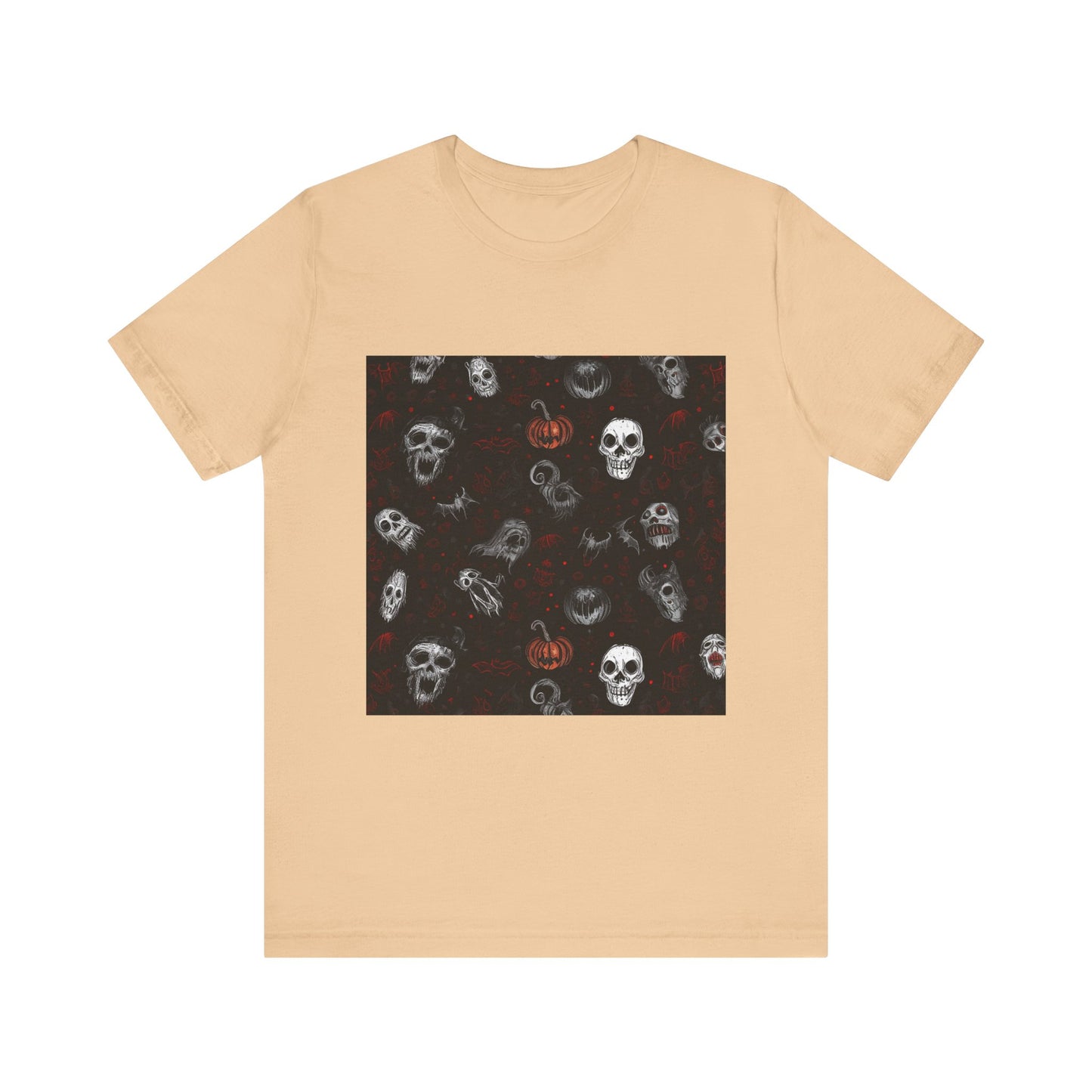 Scary Halloween Pattern Unisex Jersey Short Sleeve Tee