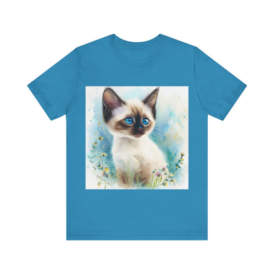 Siamese Kitten Unisex Jersey Short Sleeve Tee