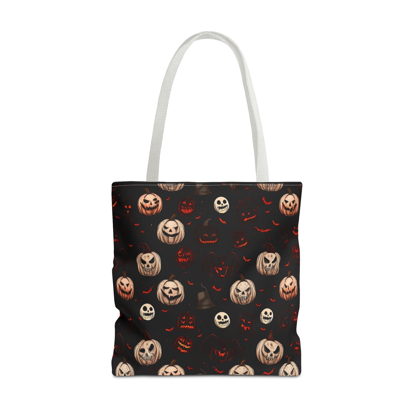 Spooky Halloween Pattern Tote Bag (AOP)