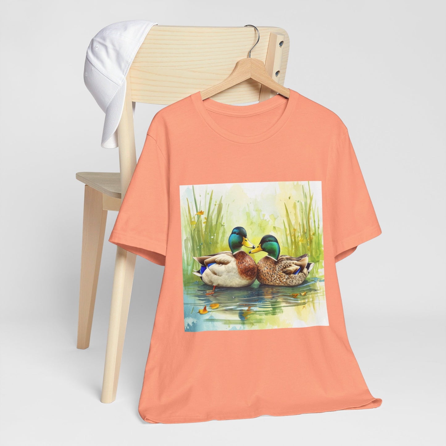 Cute Mallard Ducks Unisex Jersey Short Sleeve Tee