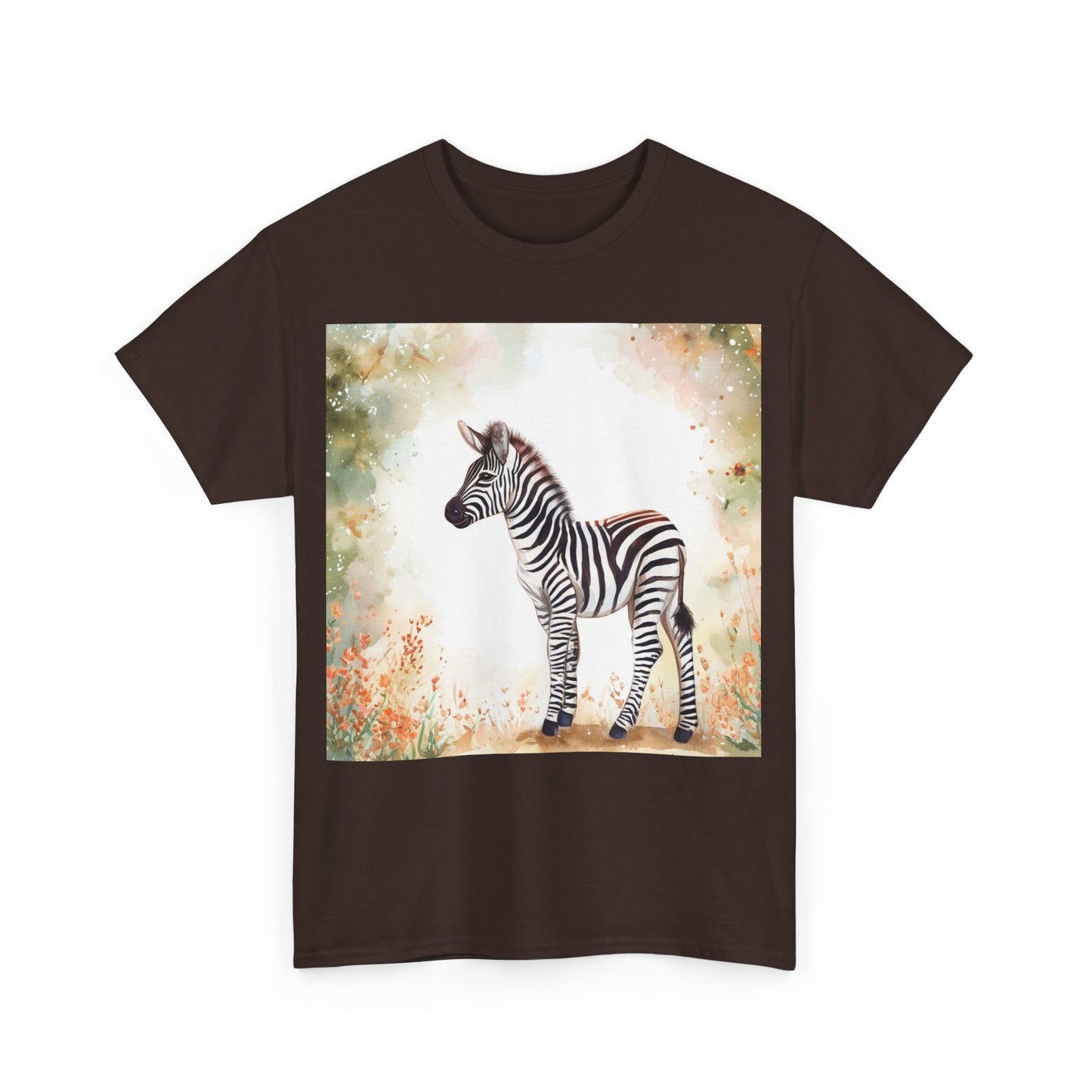 Playful Zebra Unisex Heavy Cotton Tee