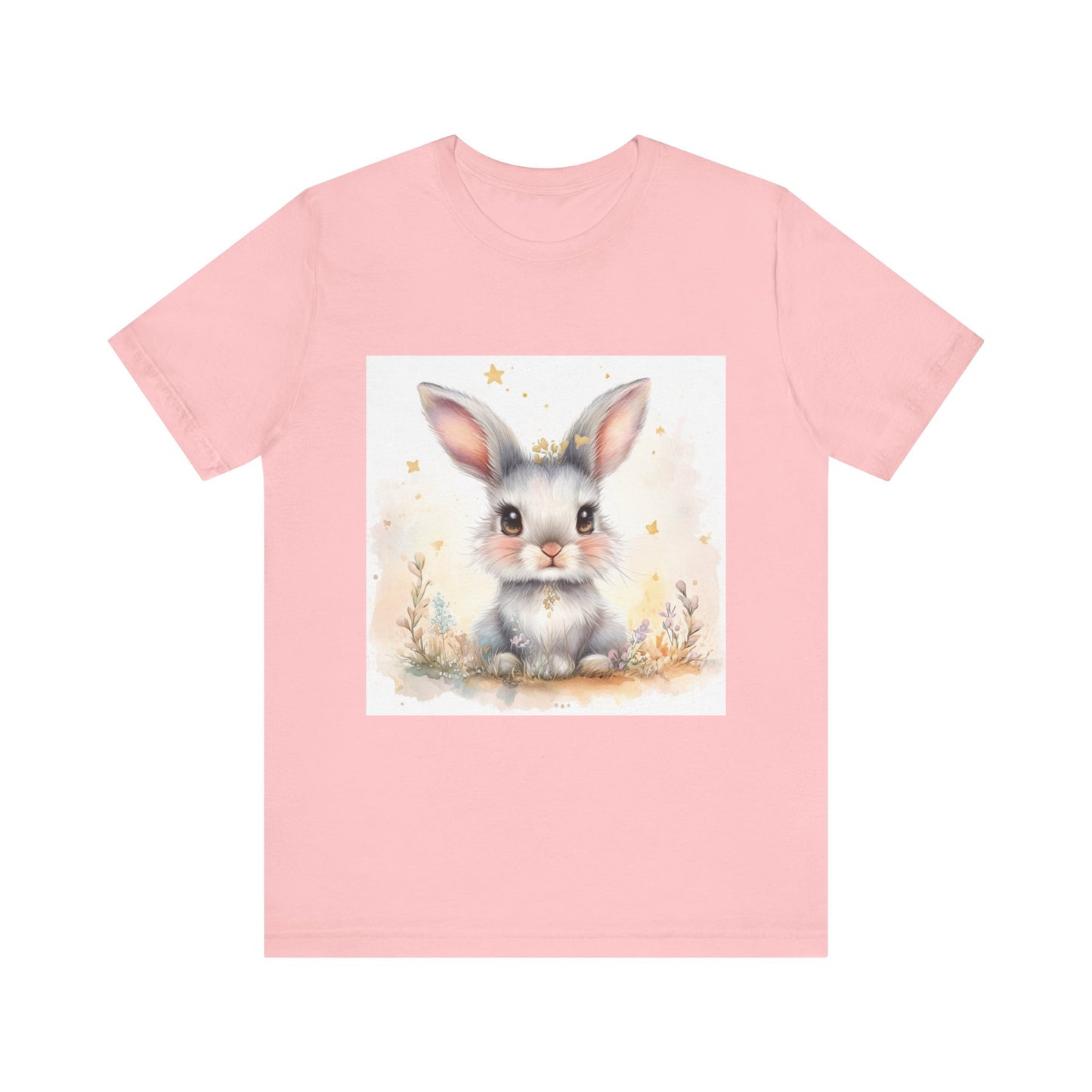 Cute fluffy bunny Unisex Jersey Short Sleeve Tee