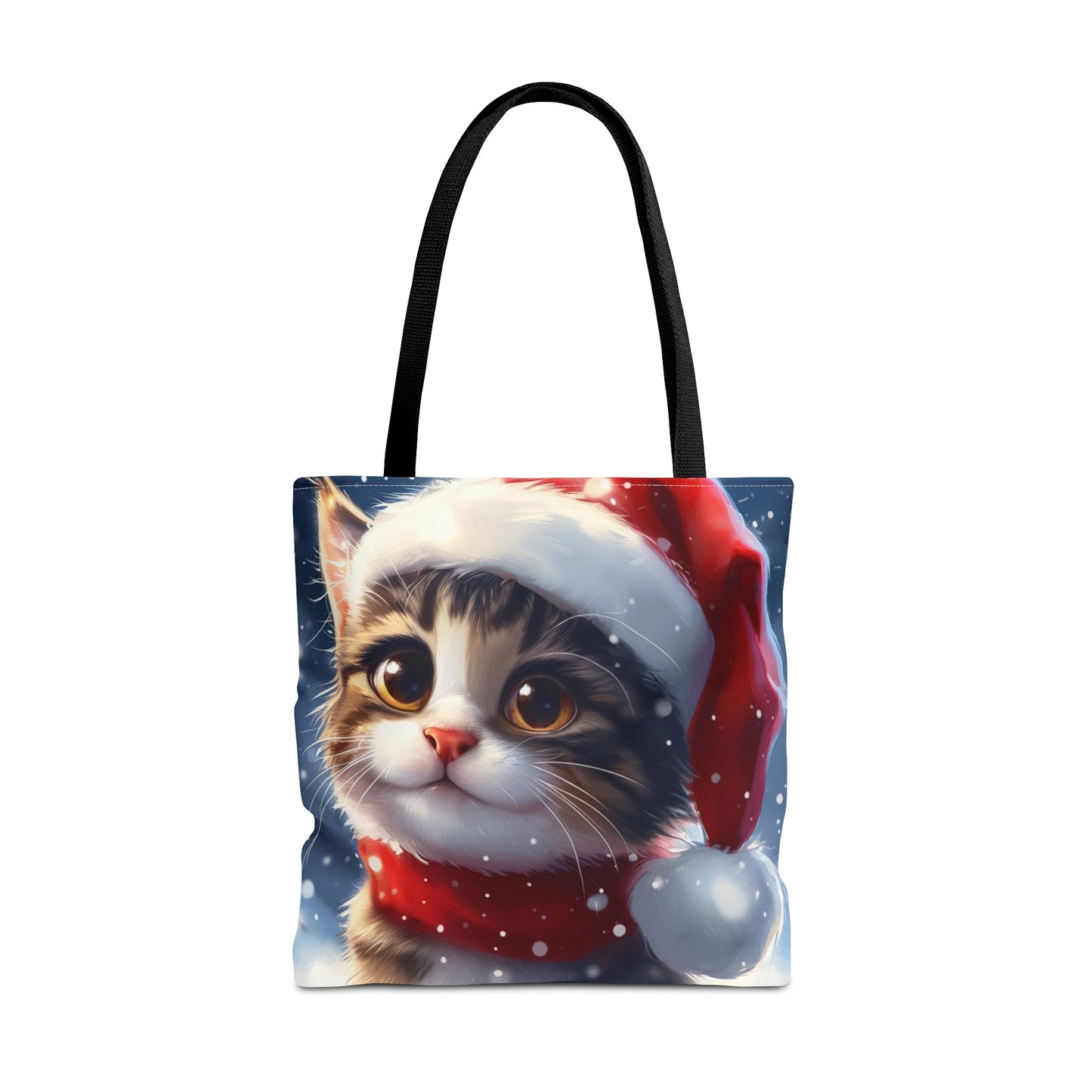 Cute Holiday Cat Tote Bag (AOP)