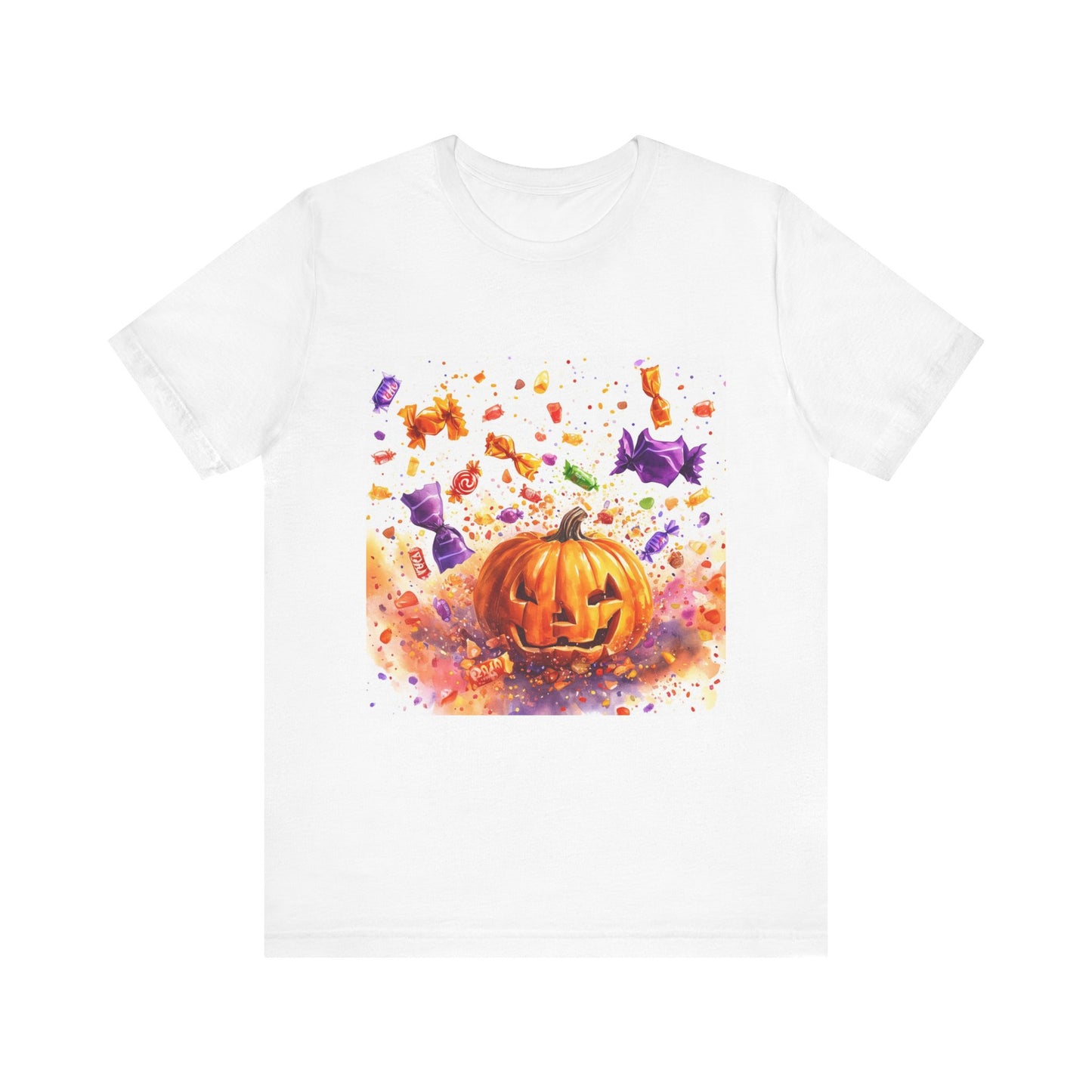 Jack o Lantern Candy Unisex Jersey Short Sleeve Tee