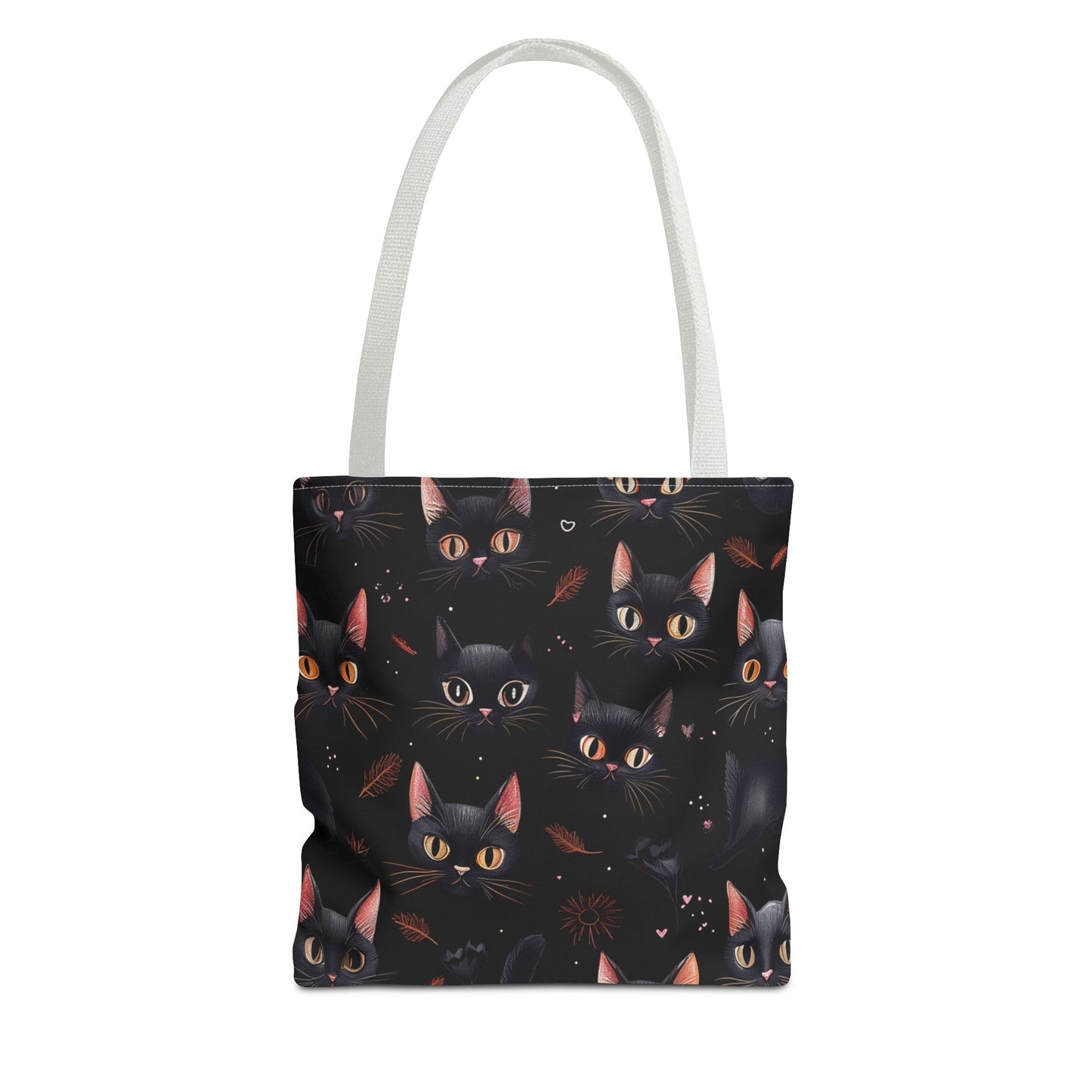 Cute Black Cat Pattern Tote Bag (AOP)