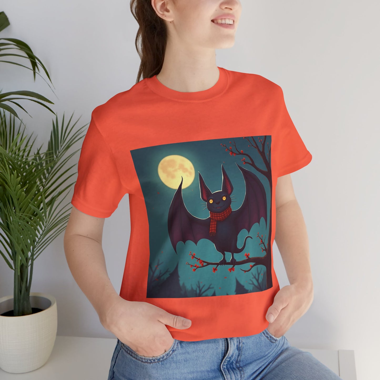 Cute Cold Bat Unisex Jersey Tee