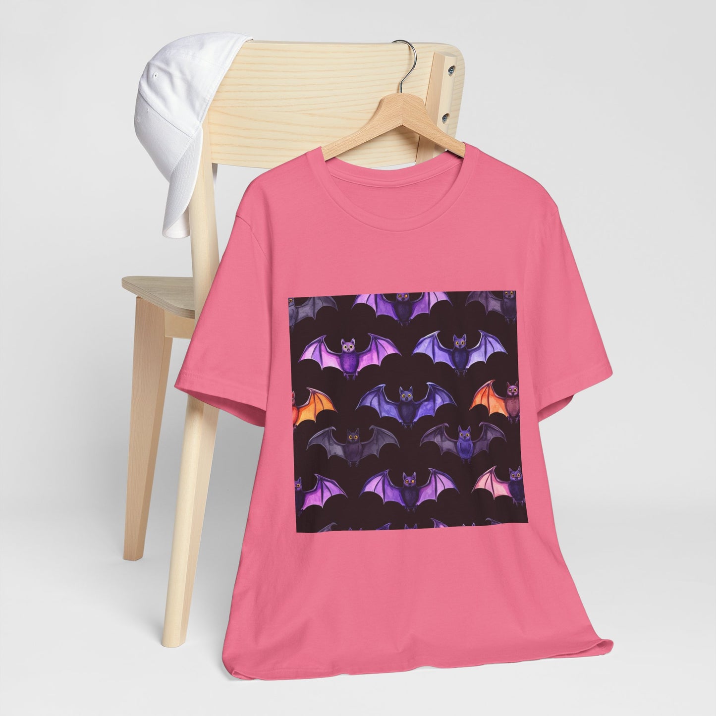 Cute Bat Pattern Unisex Jersey Short Sleeve Tee