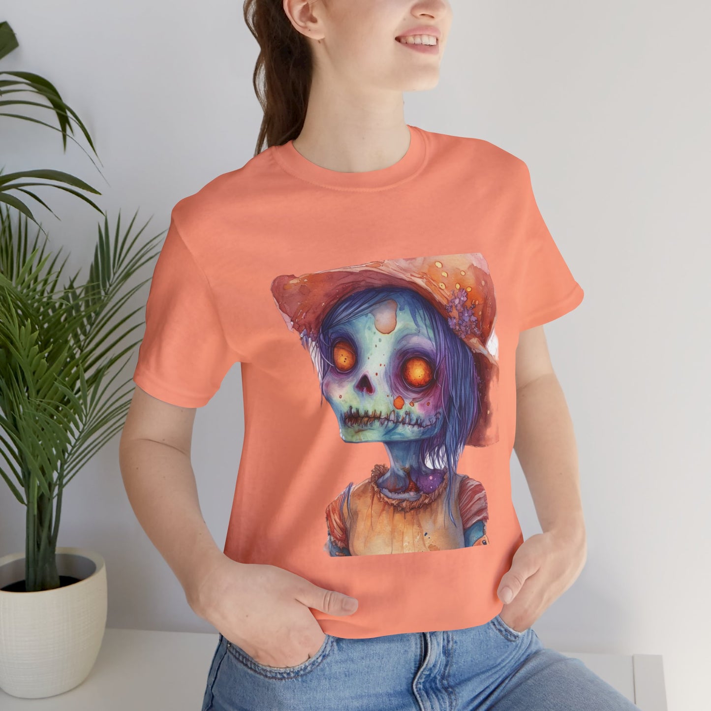 Cute Zombie Unisex Jersey Short Sleeve Tee