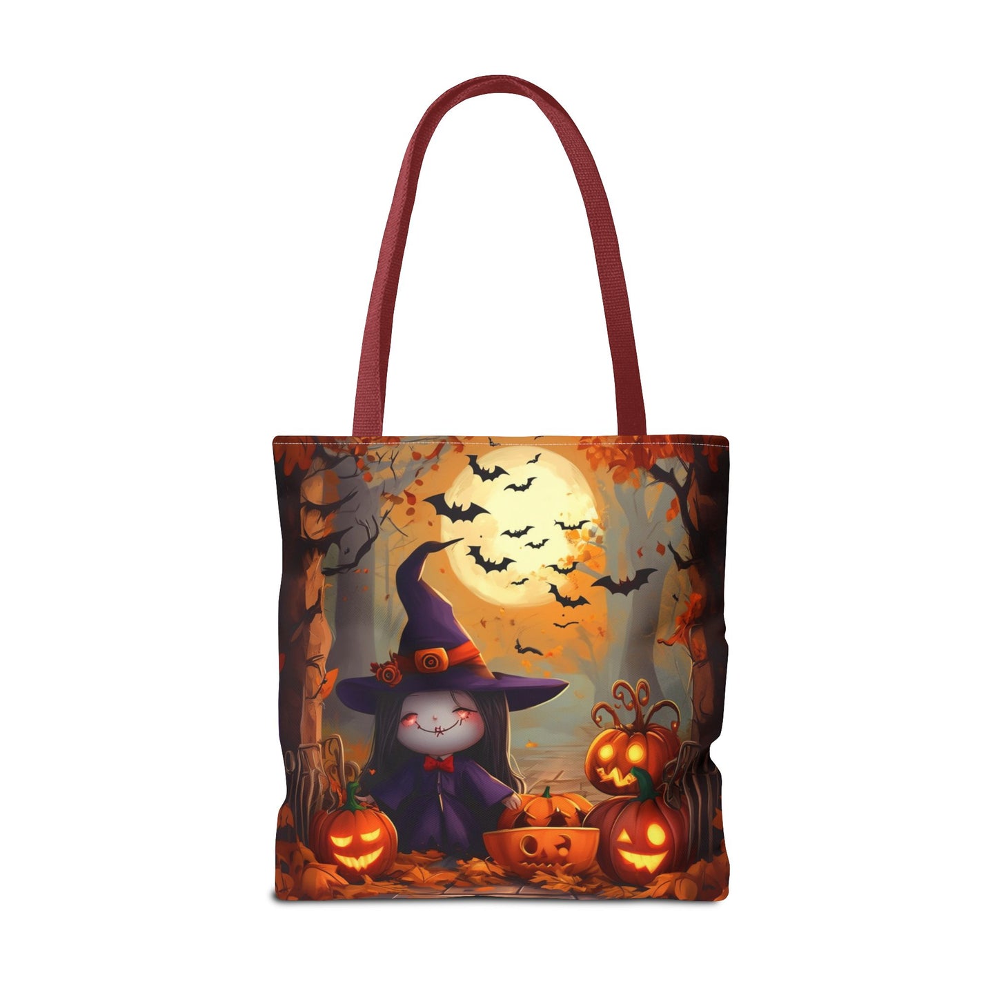 Spooky Cute Witch Tote Bag (AOP)