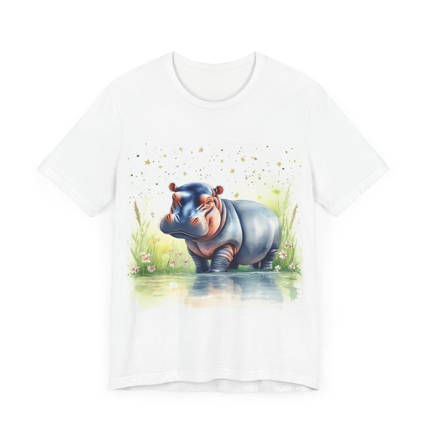 Cute Hippo Unisex Jersey Short Sleeve Tee