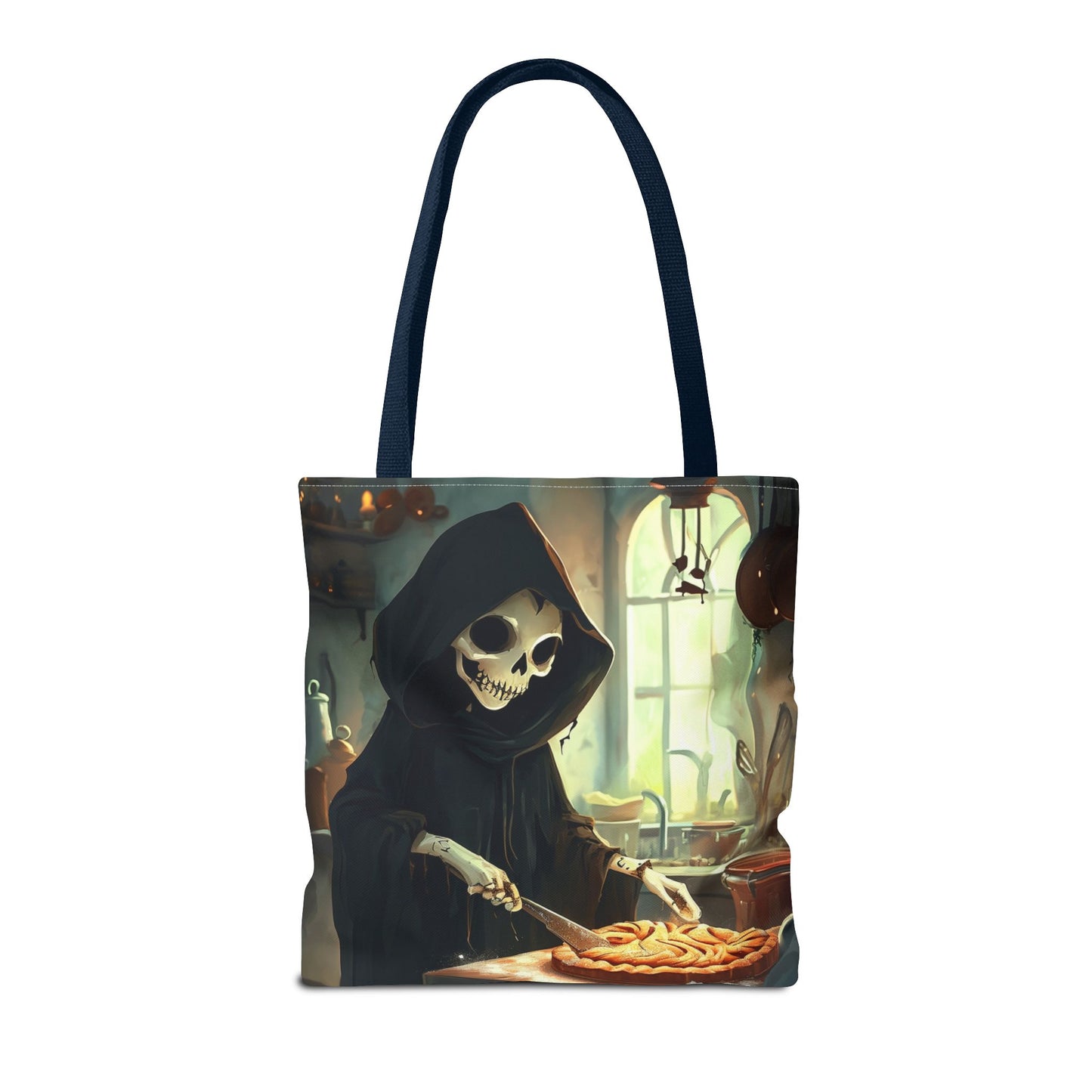 Grim Reaper Baking Pie Tote Bag (AOP)