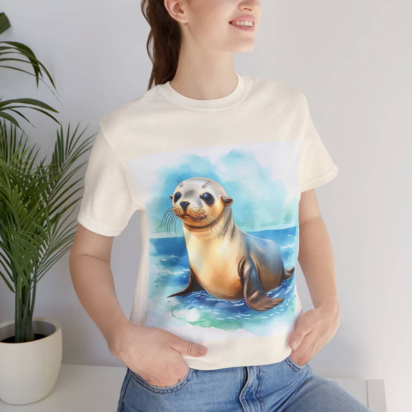 Baby Sea Lion Unisex Jersey Short Sleeve Tee