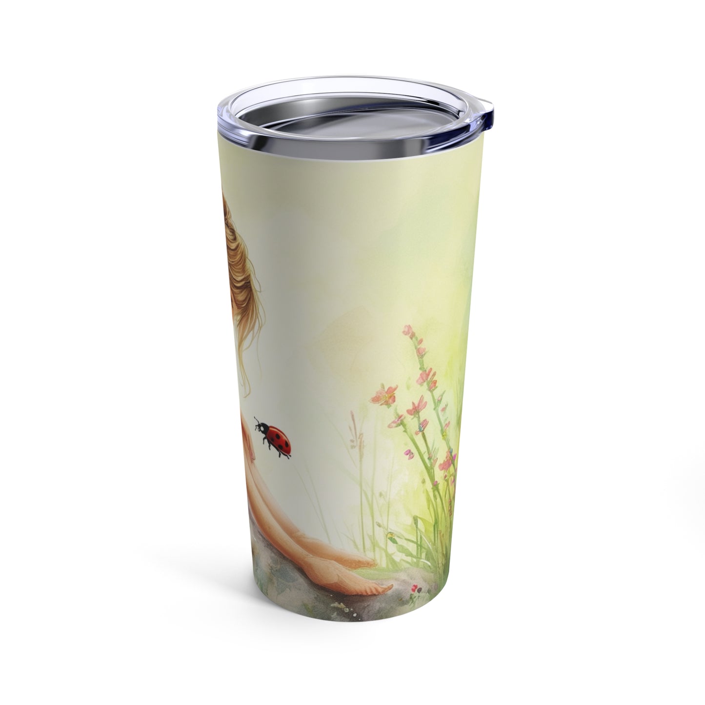 Garden Fairy and Ladybug Tumbler 20oz