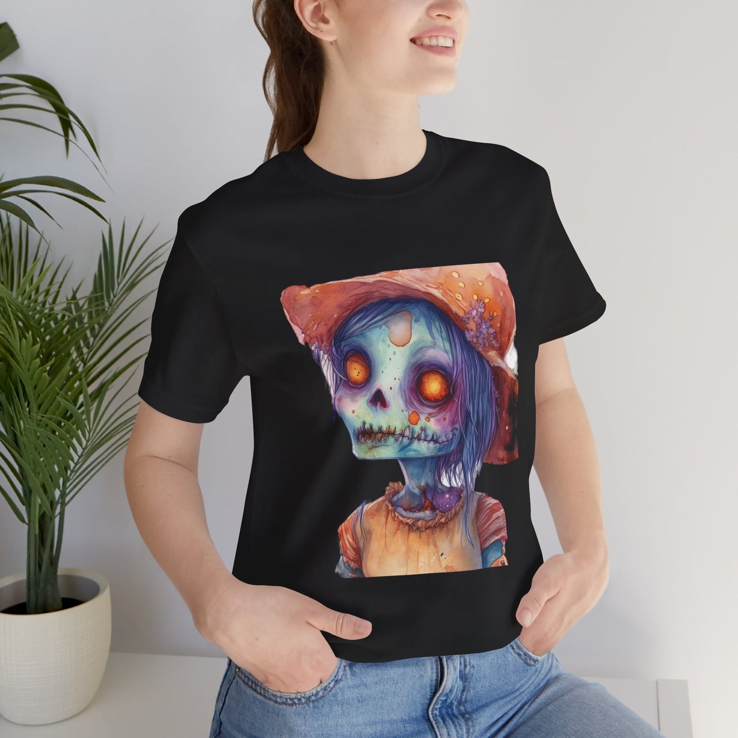 Cute Zombie Unisex Jersey Short Sleeve Tee