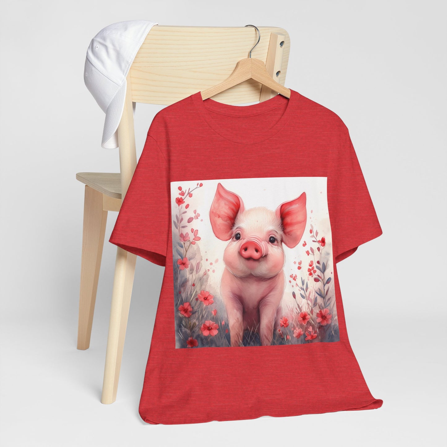 Cute Piglet Unisex Jersey Short Sleeve Tee