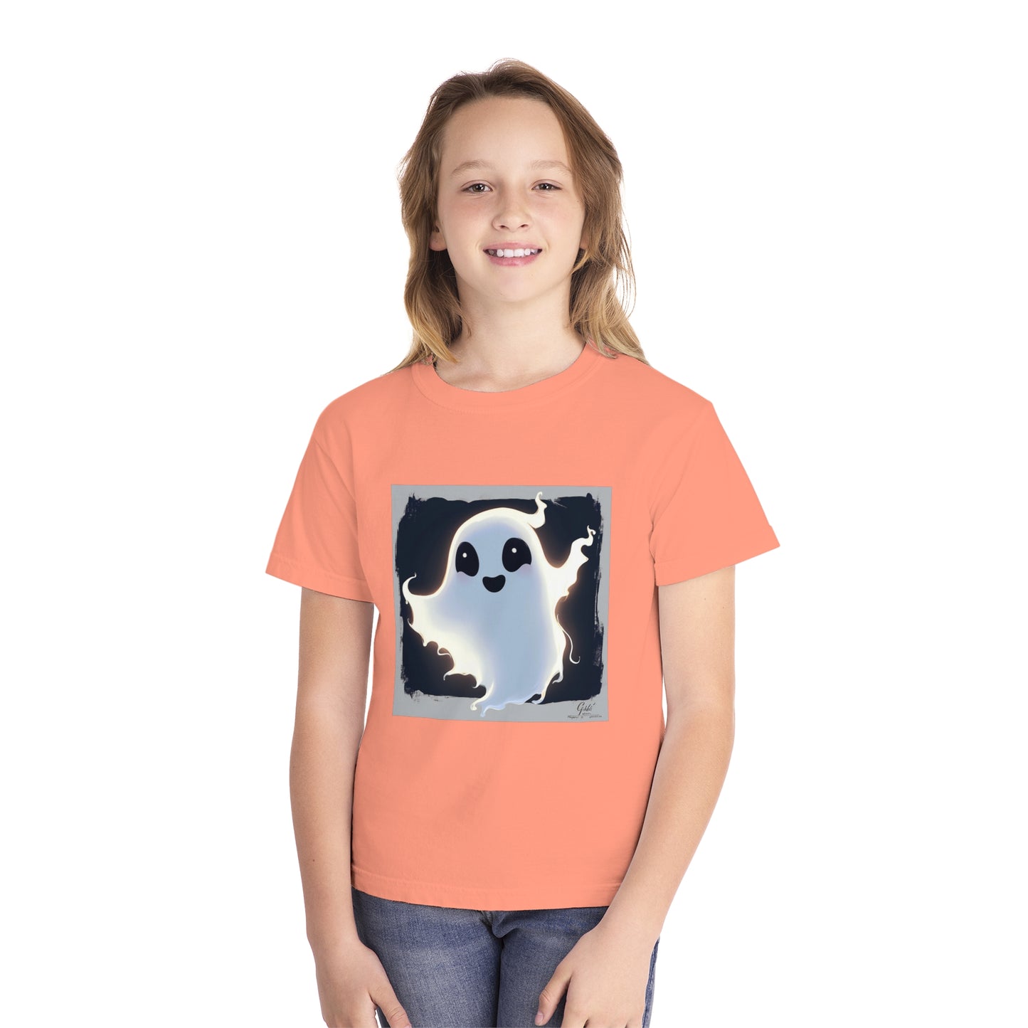 Cute Happy Ghost Youth Midweight Tee