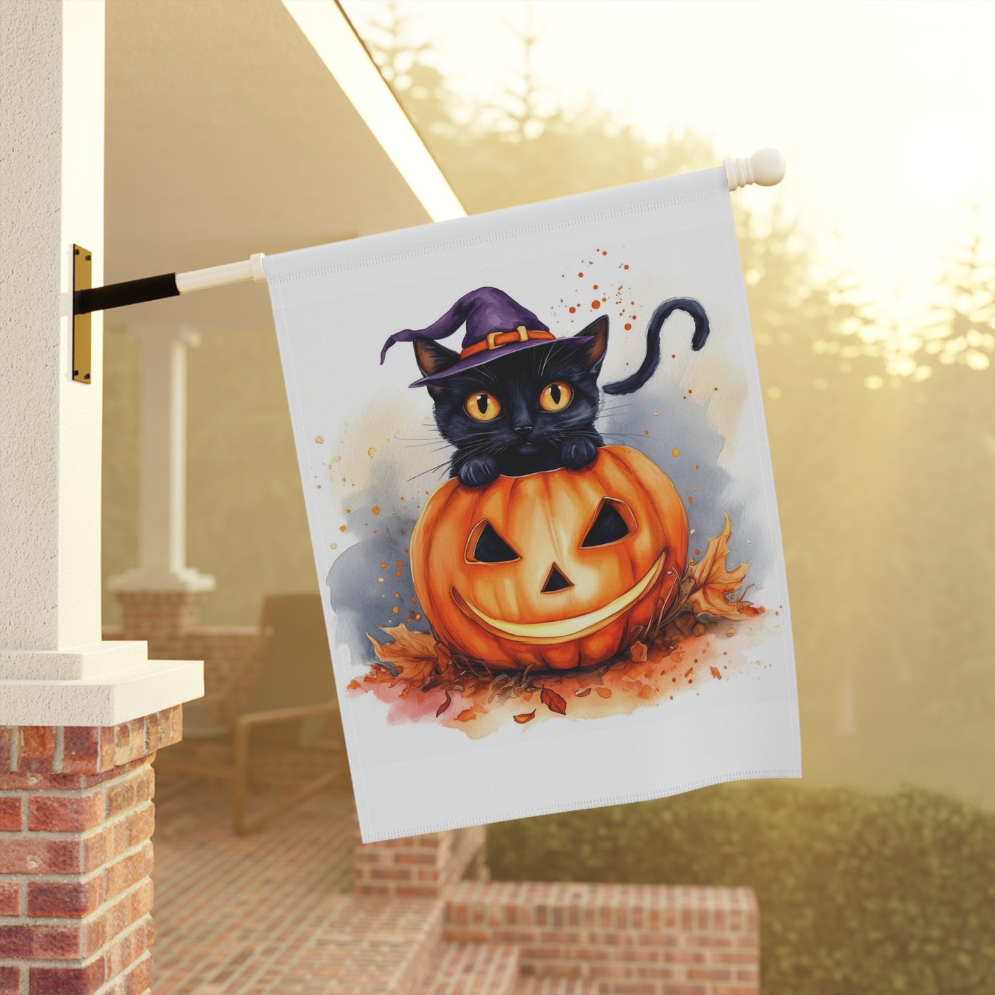 Halloween Cat Garden & House Banner