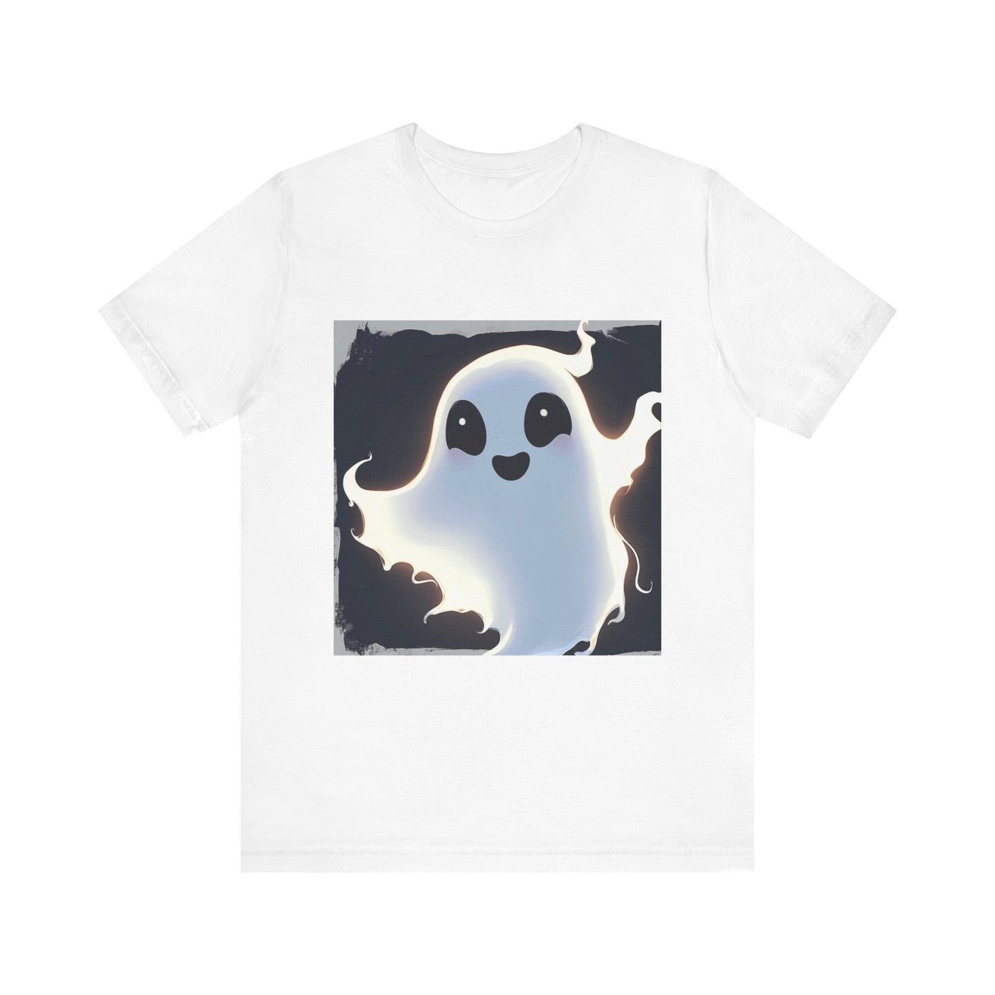 Cute Happy Ghost Unisex Jersey Short Sleeve Tee