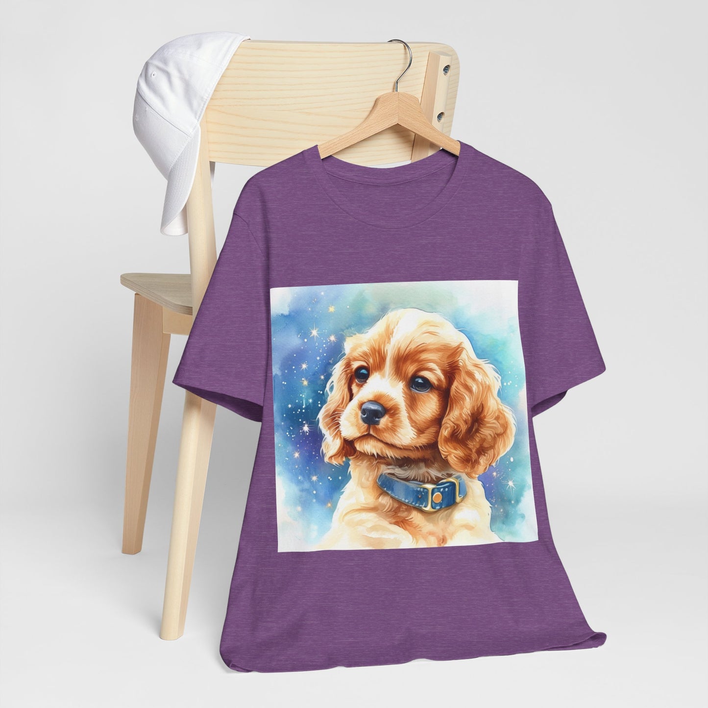 Starry Cocker Spaniel Unisex Jersey Short Sleeve Tee