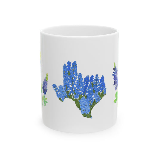 Texas Bluebonnets Ceramic Mug, 11oz