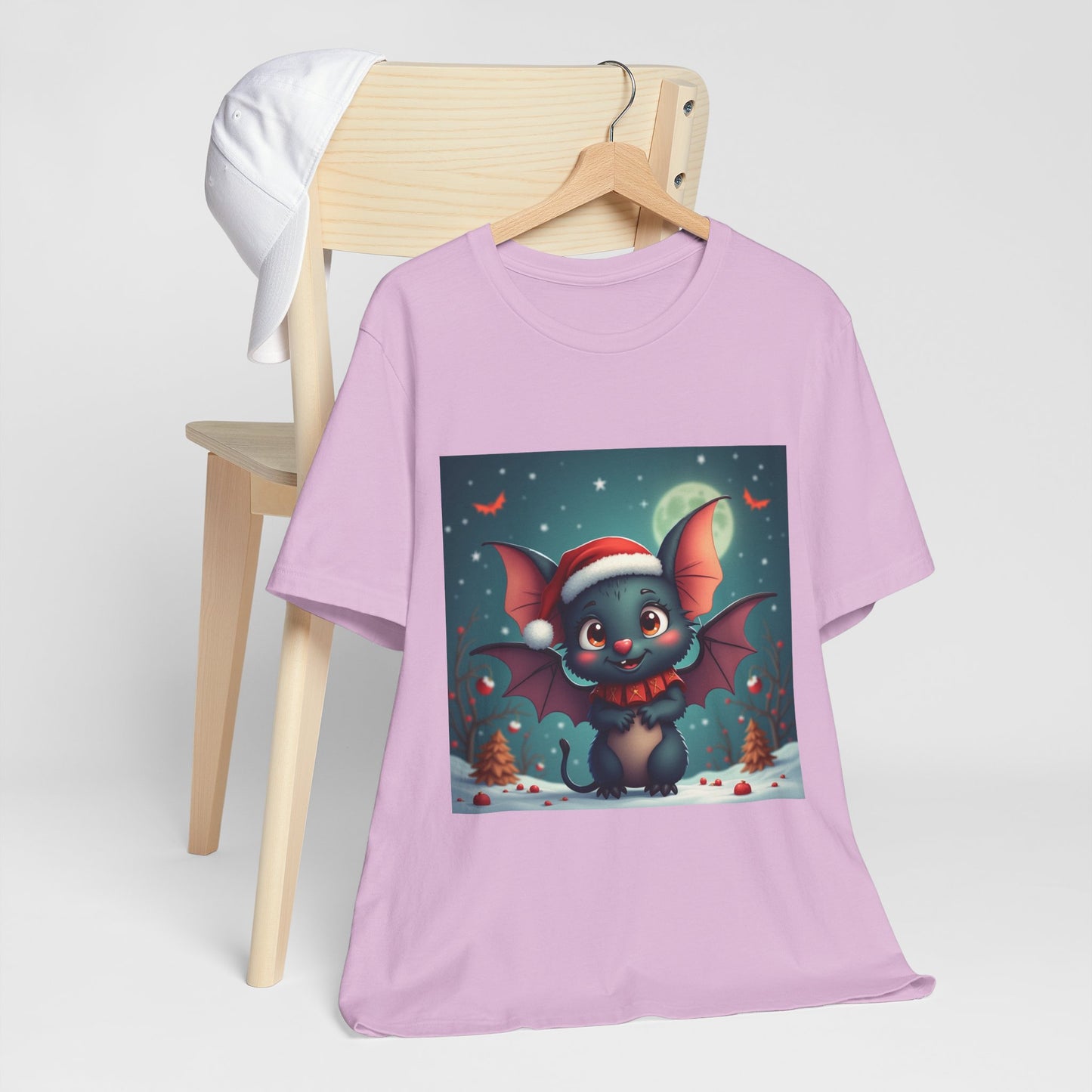 Cartoon Festive Bat Unisex Jersey Tee