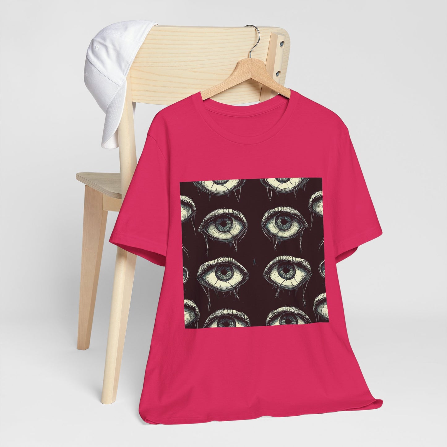 Spooky Eye Pattern Unisex Jersey Short Sleeve Tee