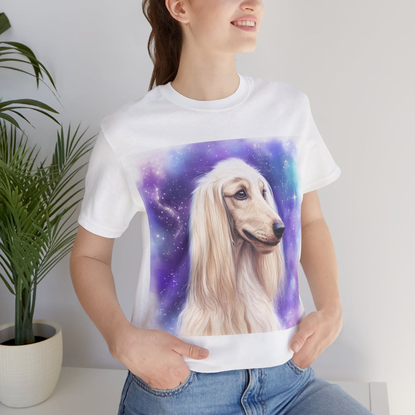 Afghan Hound Unisex Jersey Short Sleeve Tee