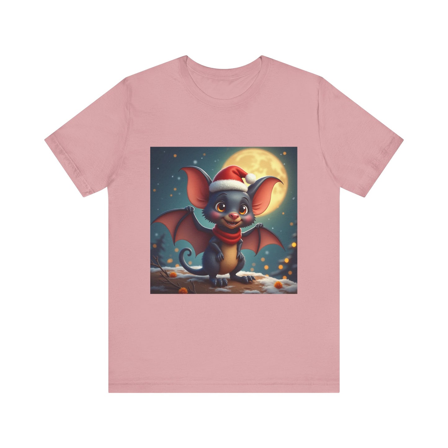 Santa Hat Bat Unisex Jersey Tee