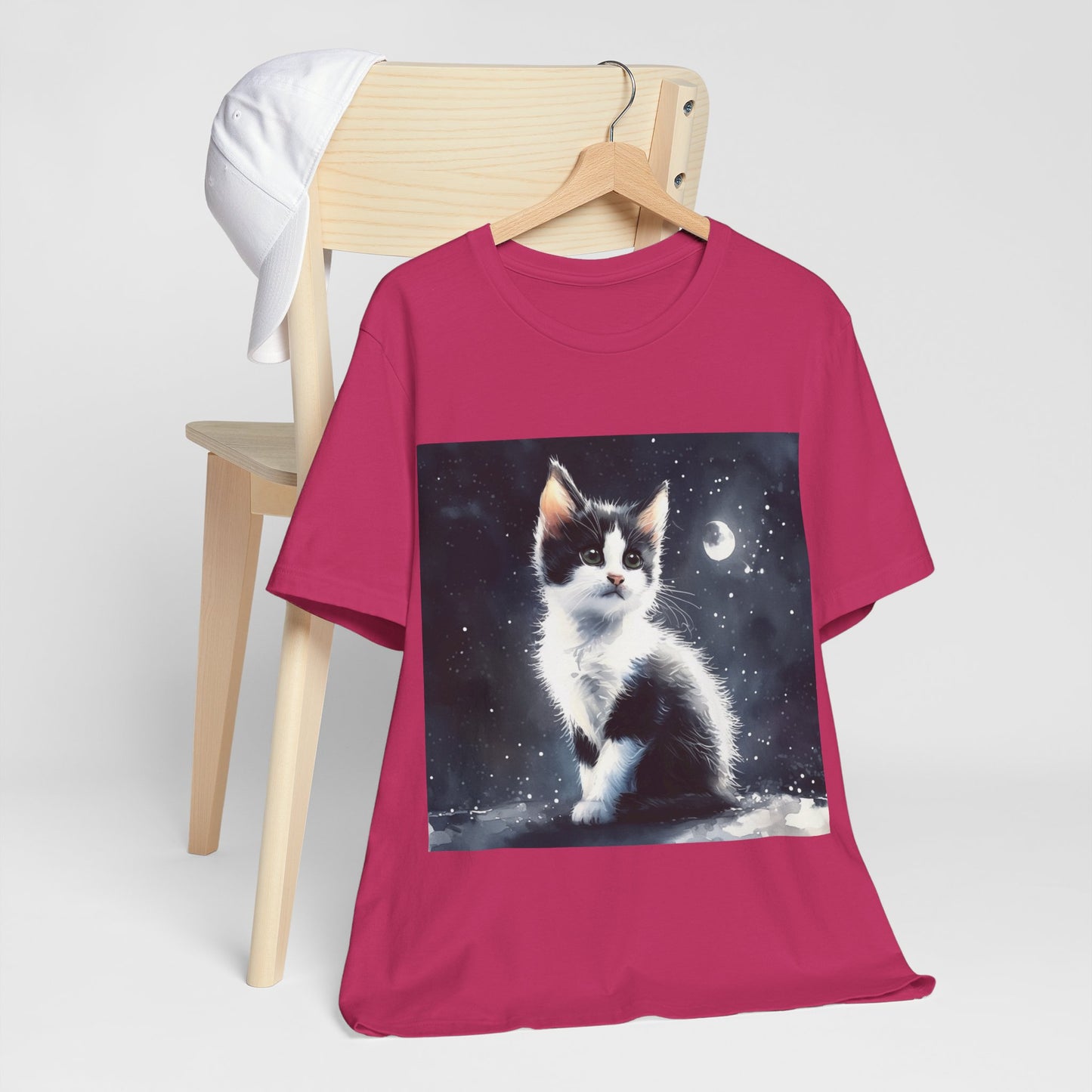 Cute Tuxedo Cat Jersey Short Sleeve Tee