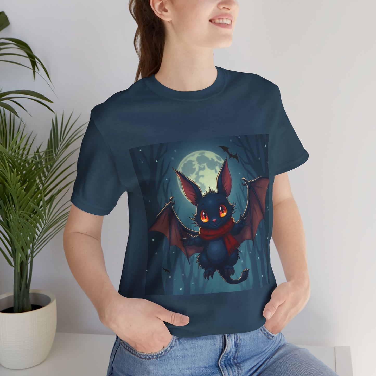 Cute Cold Bat Unisex Jersey Tee