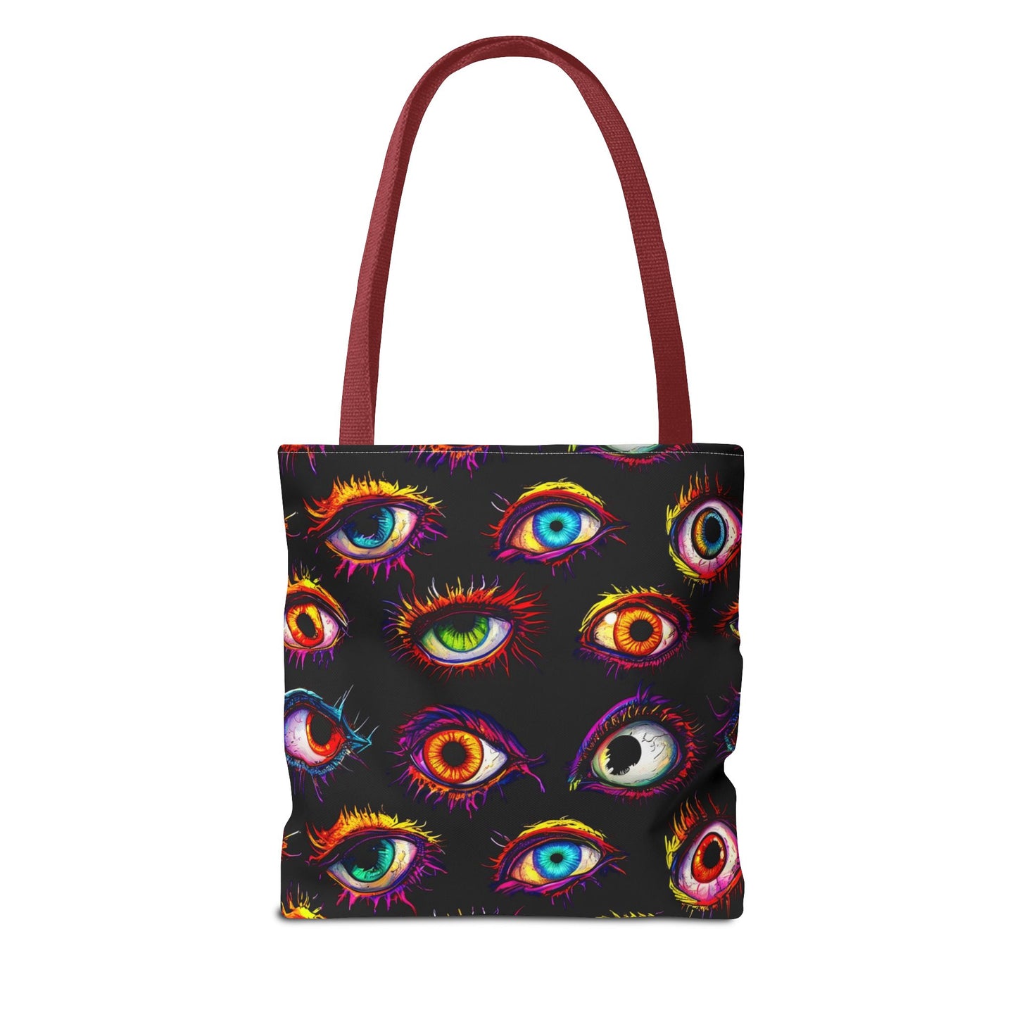 Colorful Spooky Eye Pattern Tote Bag (AOP)