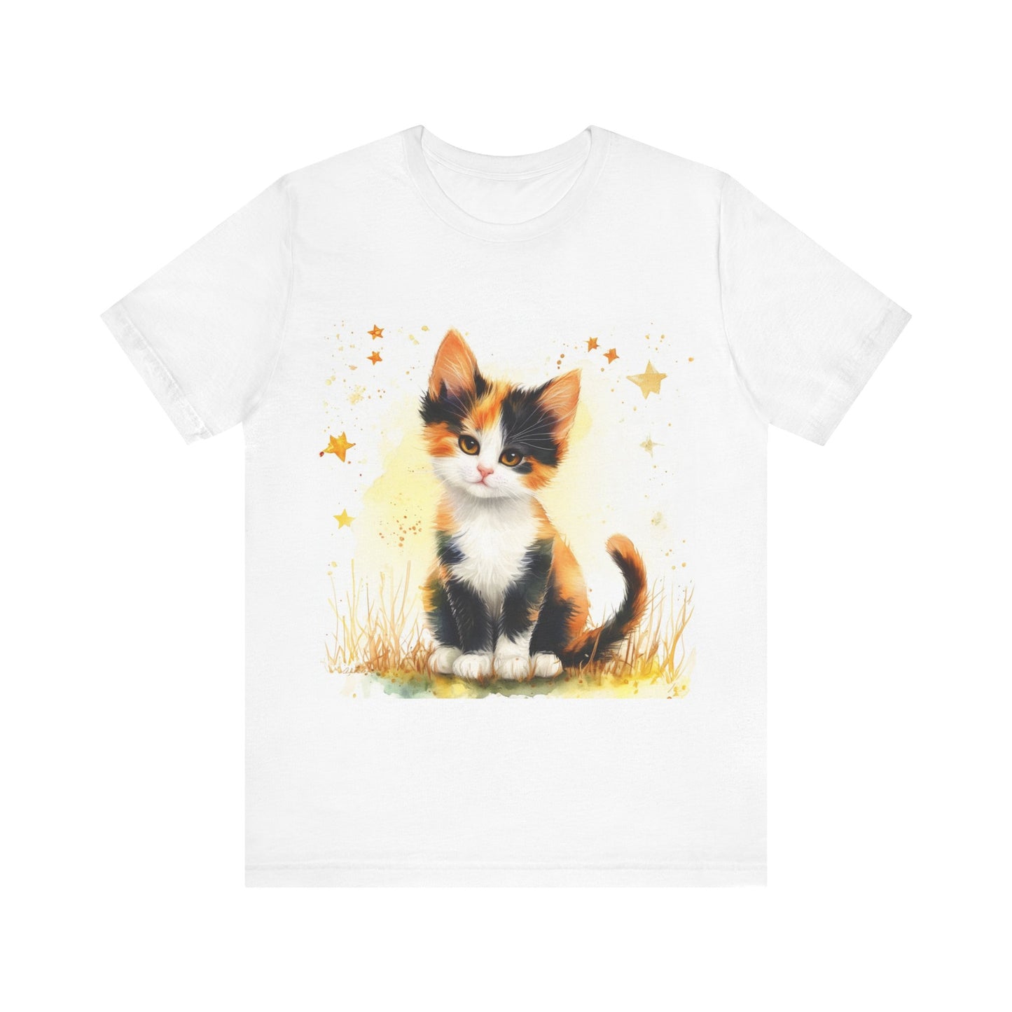 Cute Calico Kitten Unisex Jersey Short Sleeve Tee