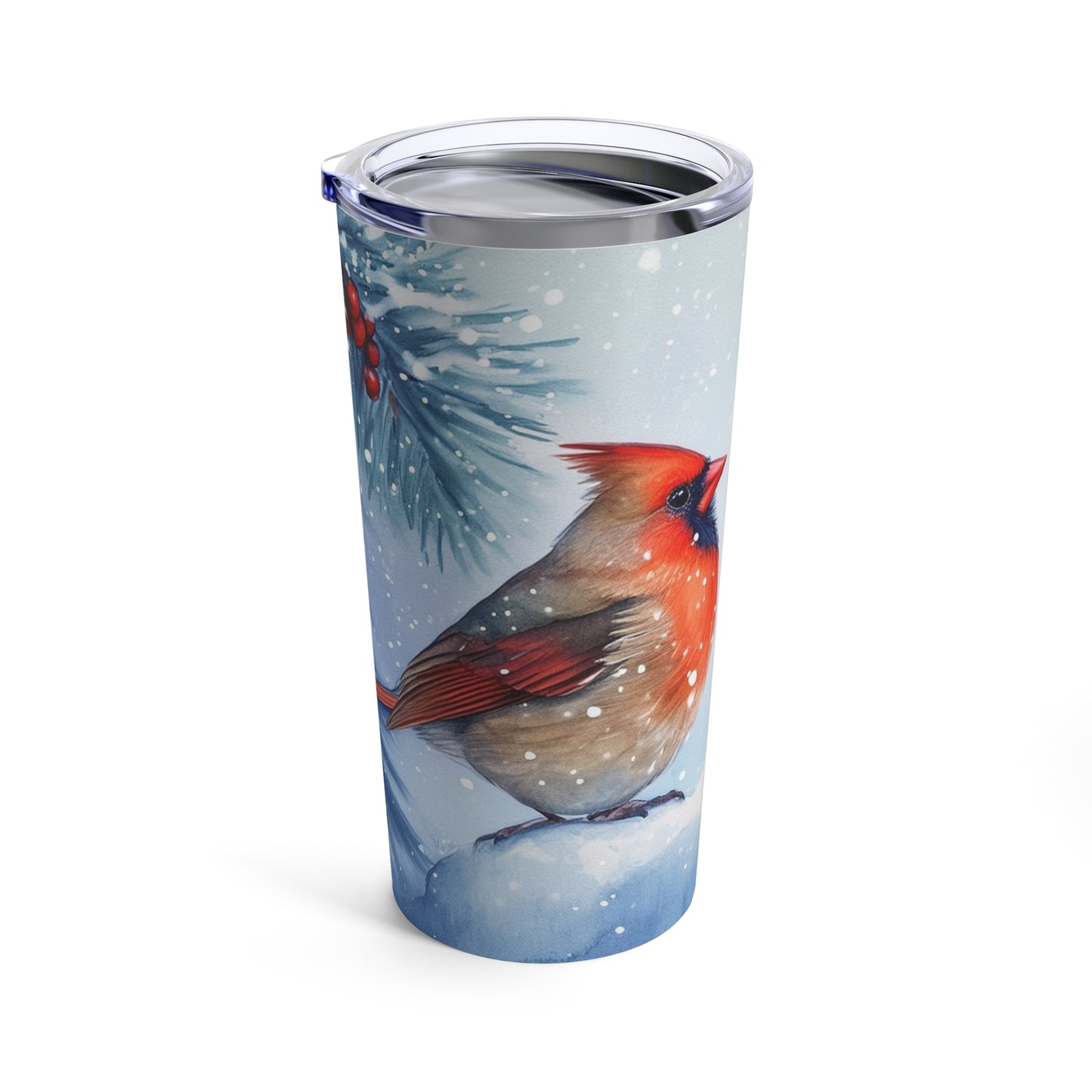 Cardinals in the Snow Tumbler 20oz