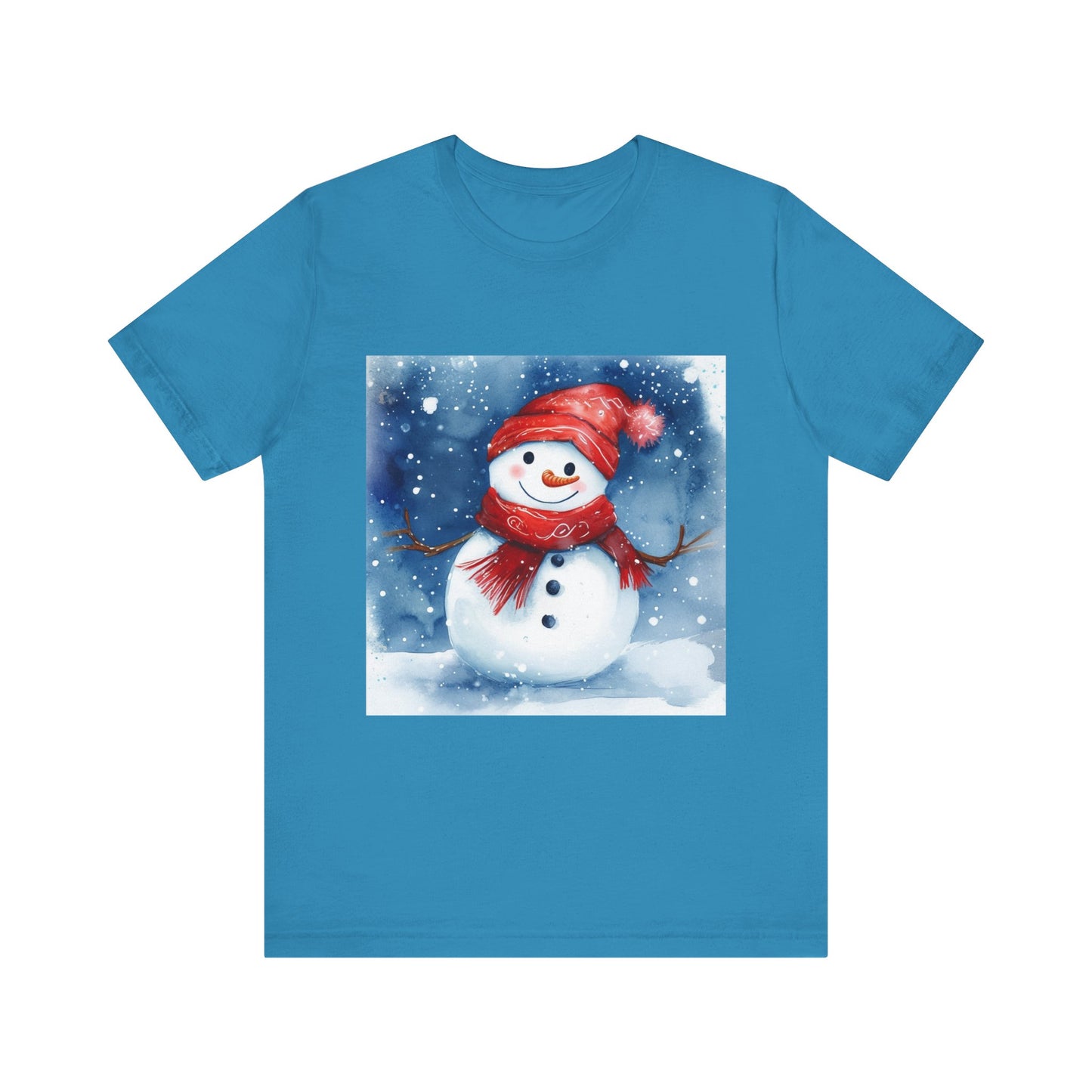 Adorable Snowman Unisex Jersey Short Sleeve Tee