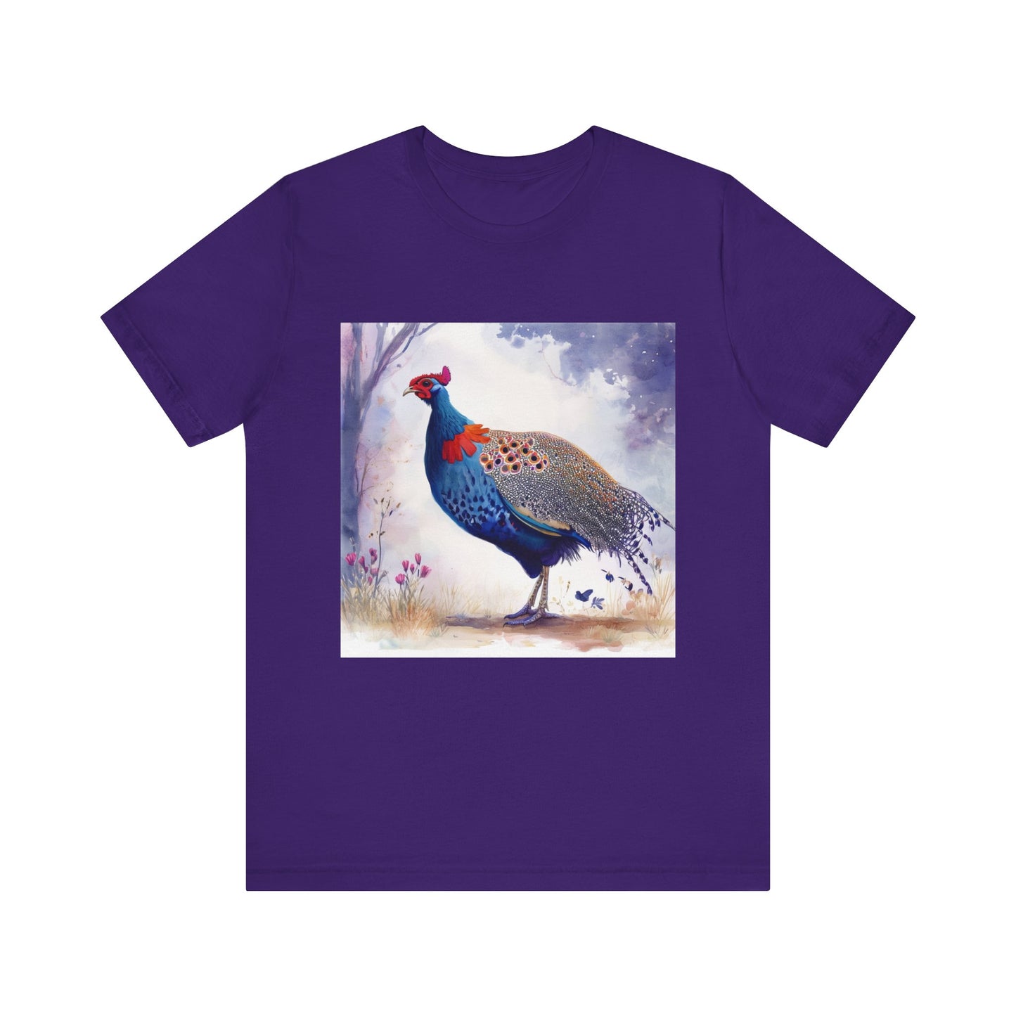 Cute Guinea Fowl Unisex Jersey Short Sleeve Tee