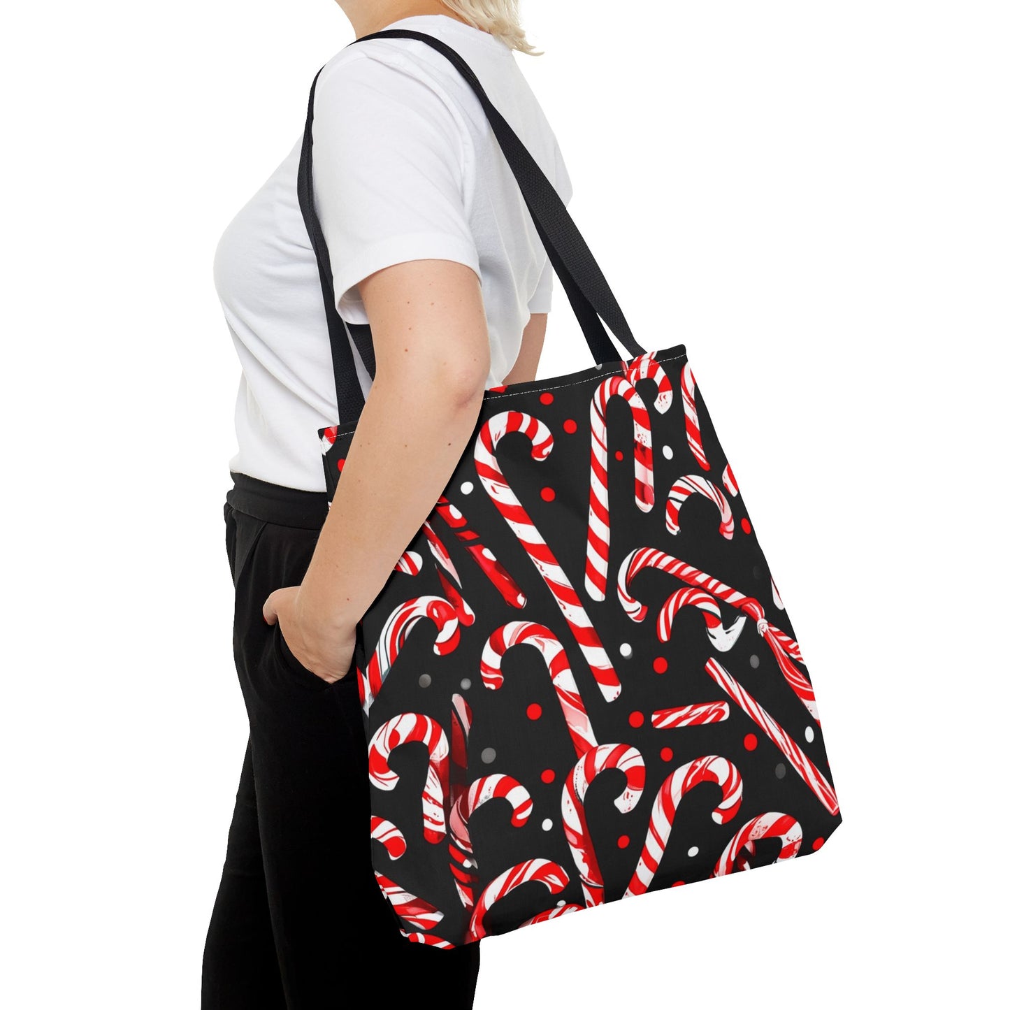 Cute Candy Canes Tote Bag (AOP)