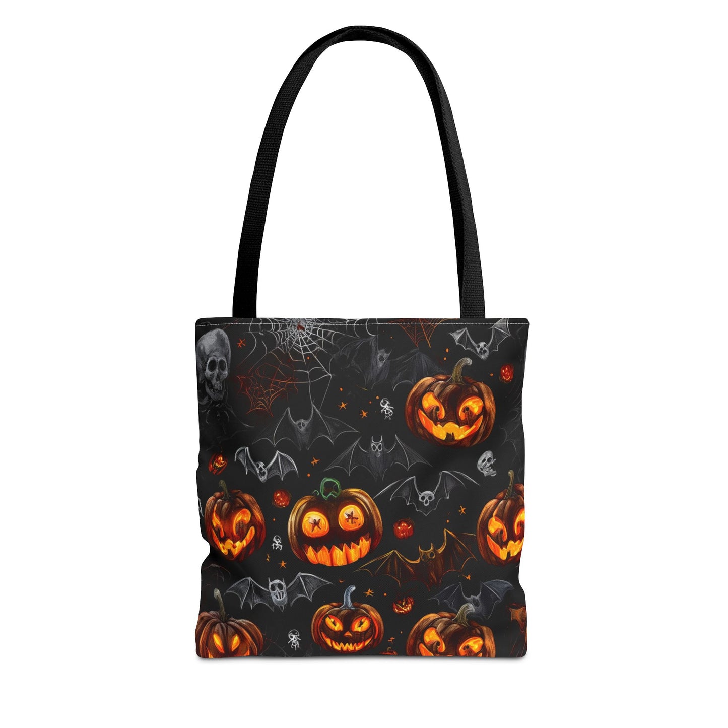 Spooky Pumpkins and Bats Tote Bag (AOP)