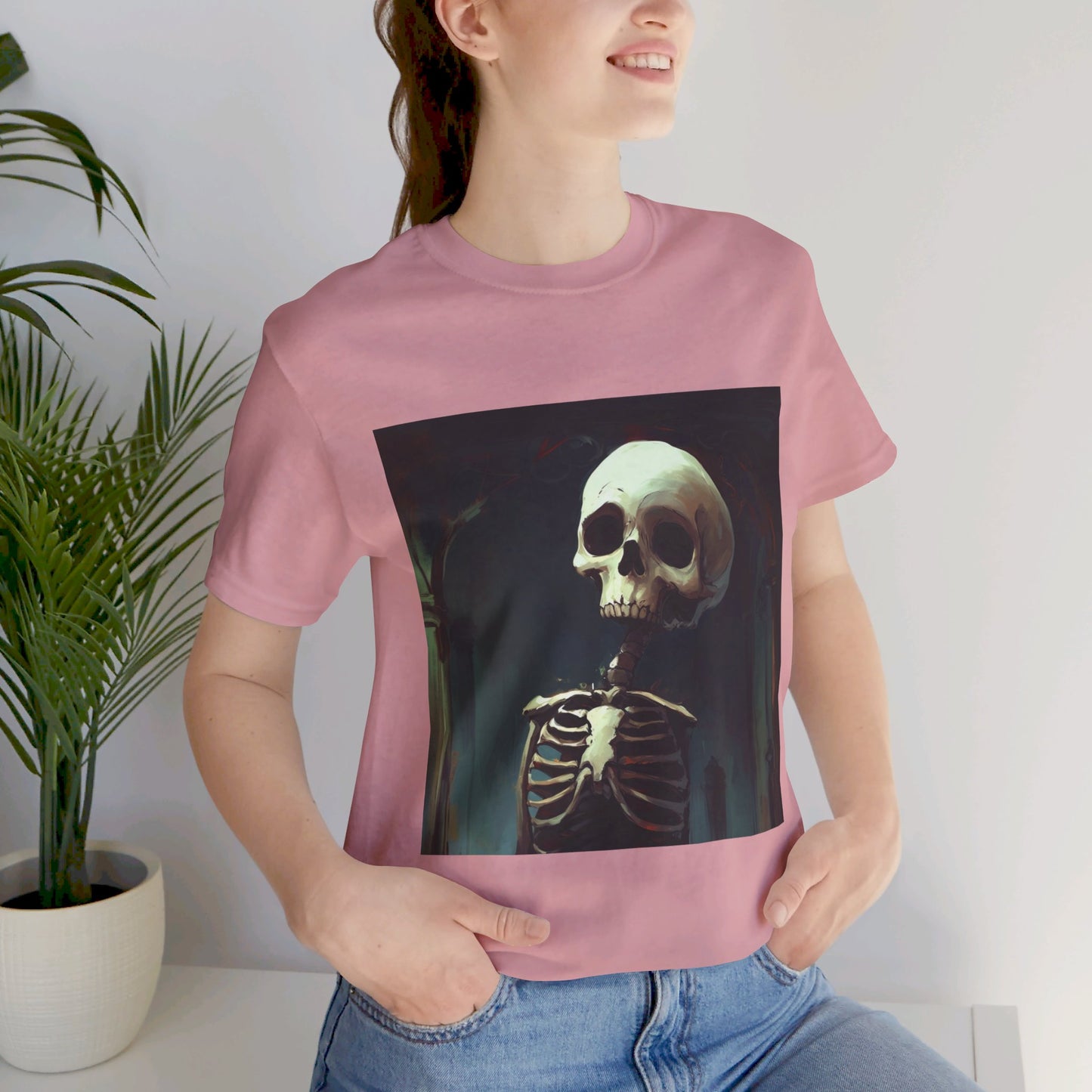 Scary Skeleton Unisex Jersey Short Sleeve Tee