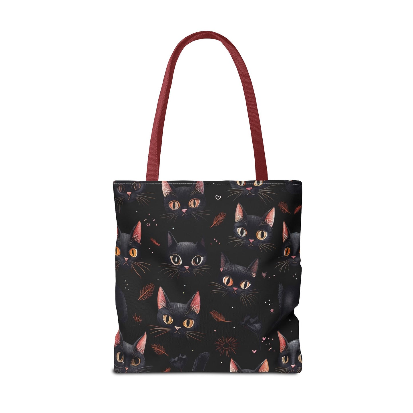 Cute Black Cat Pattern Tote Bag (AOP)